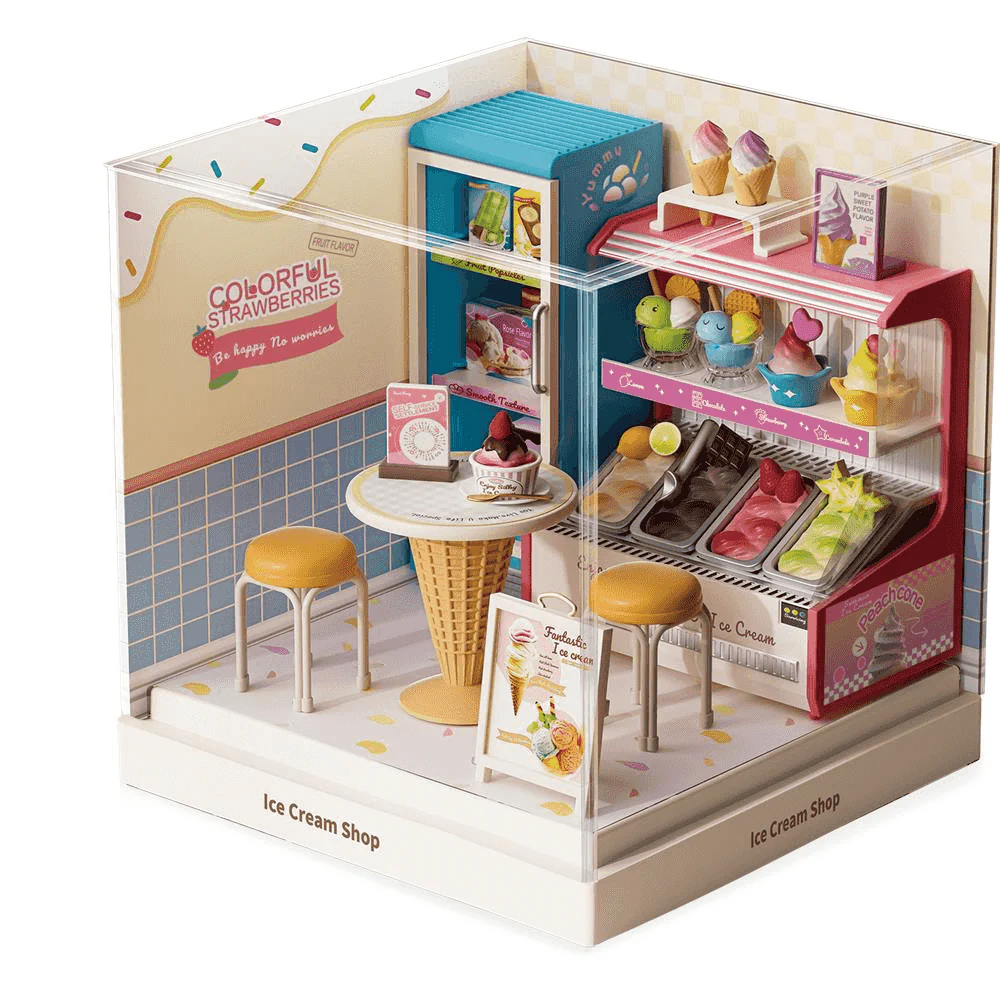 Escenarios miniatura DIY surtidos – Kits creativos de tiendas en miniatura