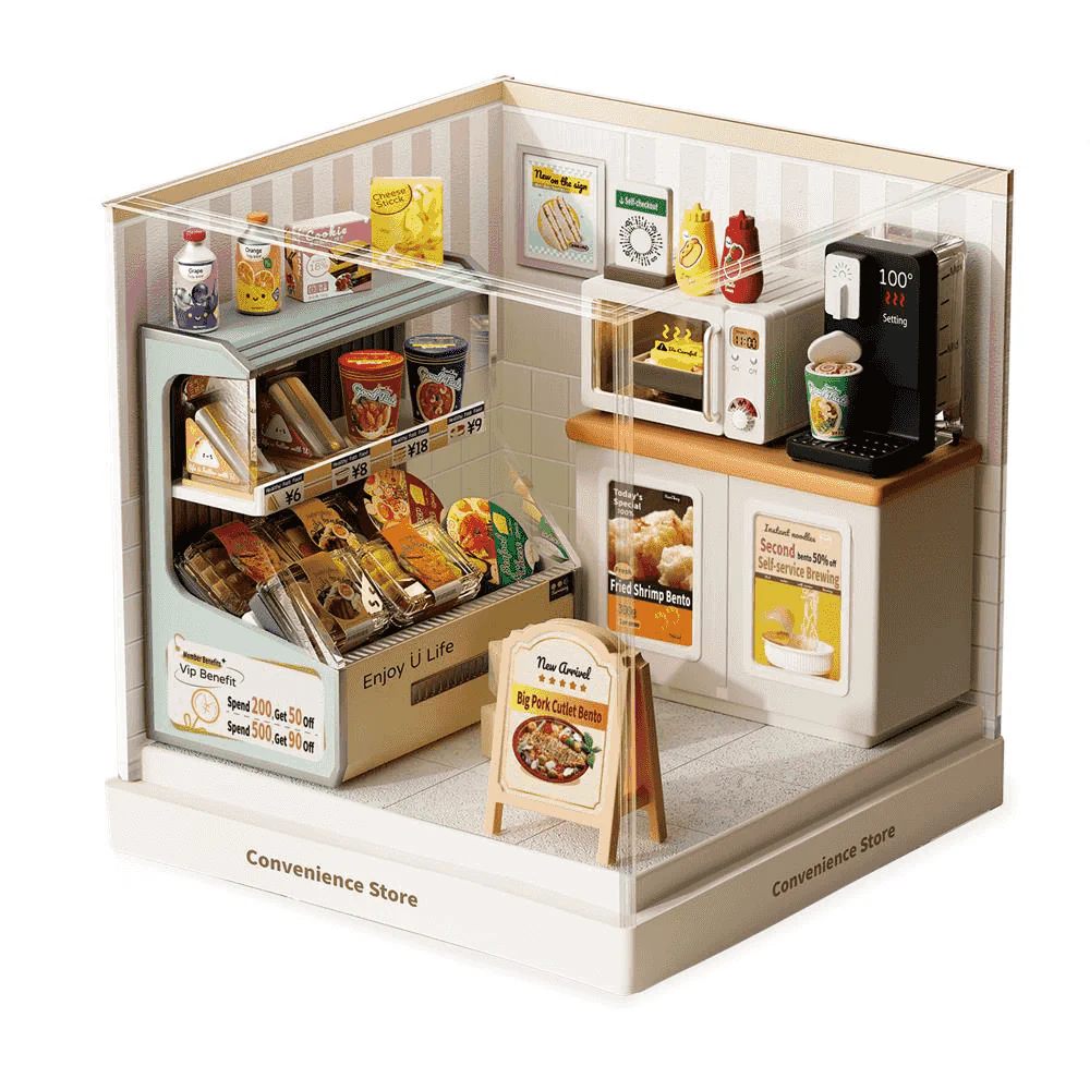 Escenarios miniatura DIY surtidos – Kits creativos de tiendas en miniatura - Image 4