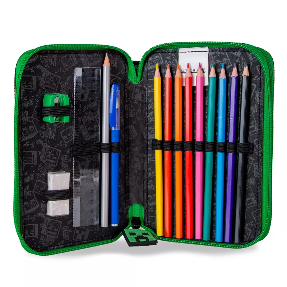 Estuche escolar doble Minecraft - Image 2