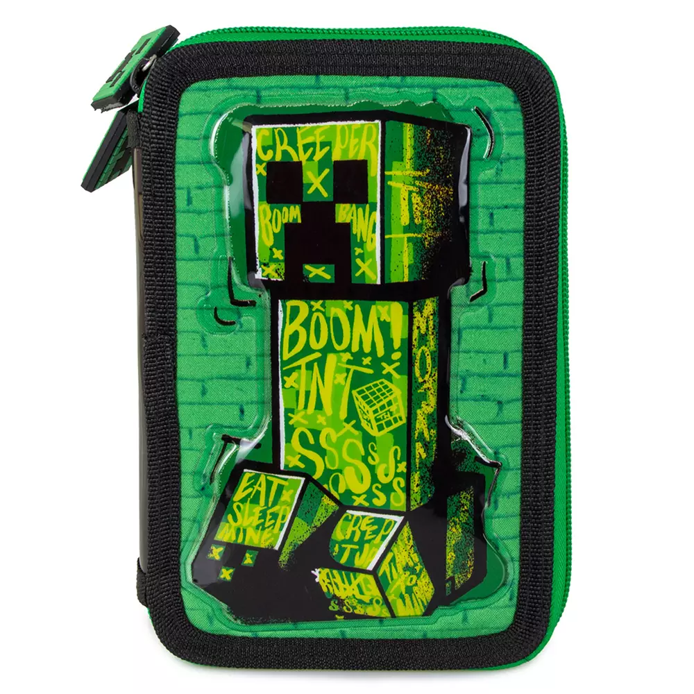 Estuche escolar doble Minecraft - Image 3