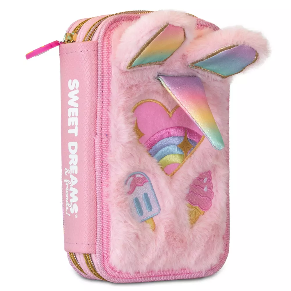 Estuche peluche Sweet Dreams & Friends 2 cremalleras