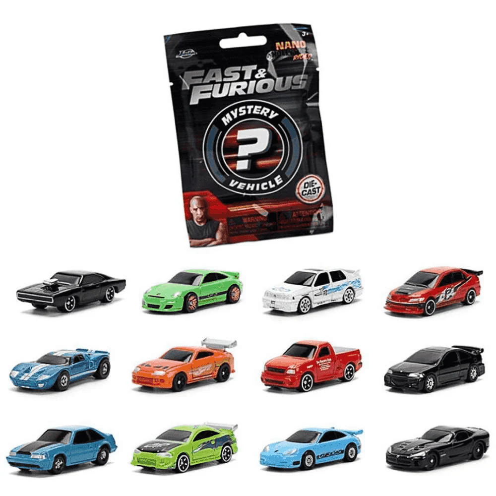 Fast & Furious Nano Metalfigs Mystery 4 cm – Figura Metálica Sorpresa