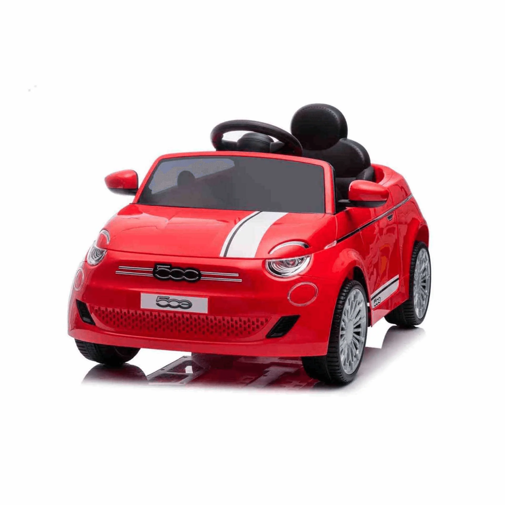 Fiat 500 Sport Coche Eléctrico Para Niños Rojo 6V