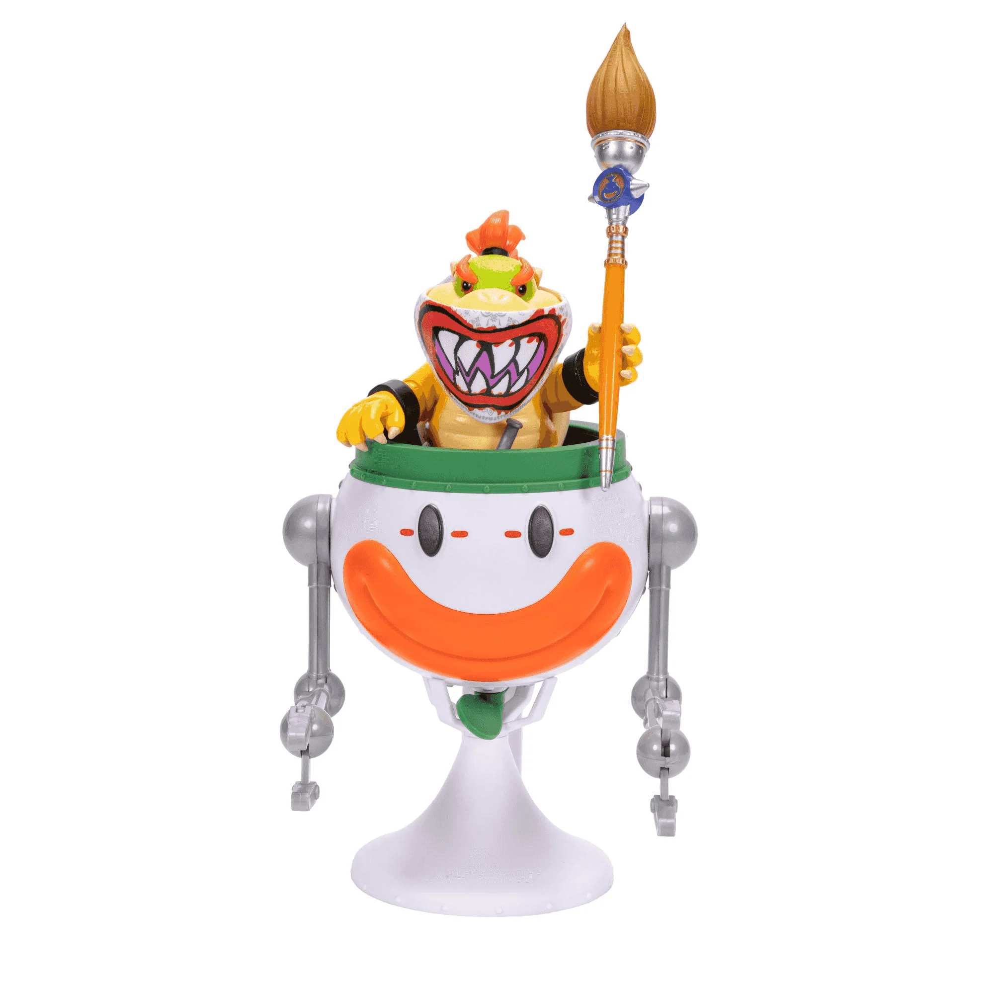 Figura Bowser Jr. 13 cm con Clown Car Super Mario Galaxy – Figura Articulada con Accesorios - Image 2
