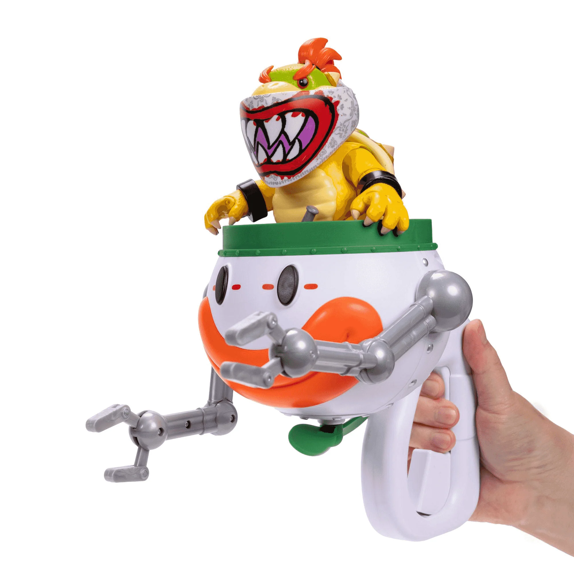 Figura Bowser Jr. 13 cm con Clown Car Super Mario Galaxy – Figura Articulada con Accesorios - Image 4