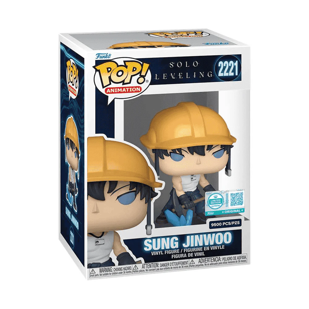 Figura Funko POP! Animation Sung Jinwoo Minero Solo Leveling Edición Limitada 2221
