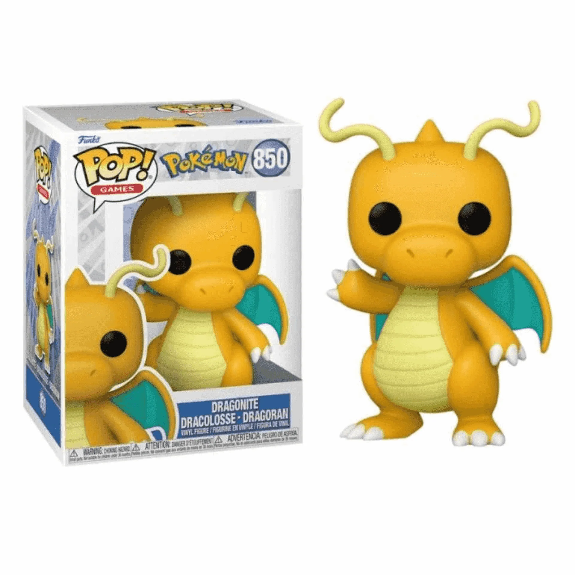 Figura Funko Pop Dragonite Pokemon - Coleccionable de Vinilo 9cm