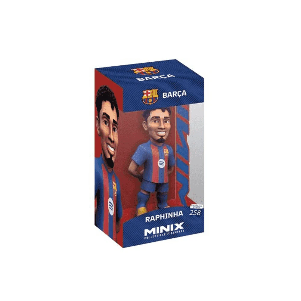 Figura Minix FC Barcelona Raphinha 12 cm – Coleccionable PVC oficial