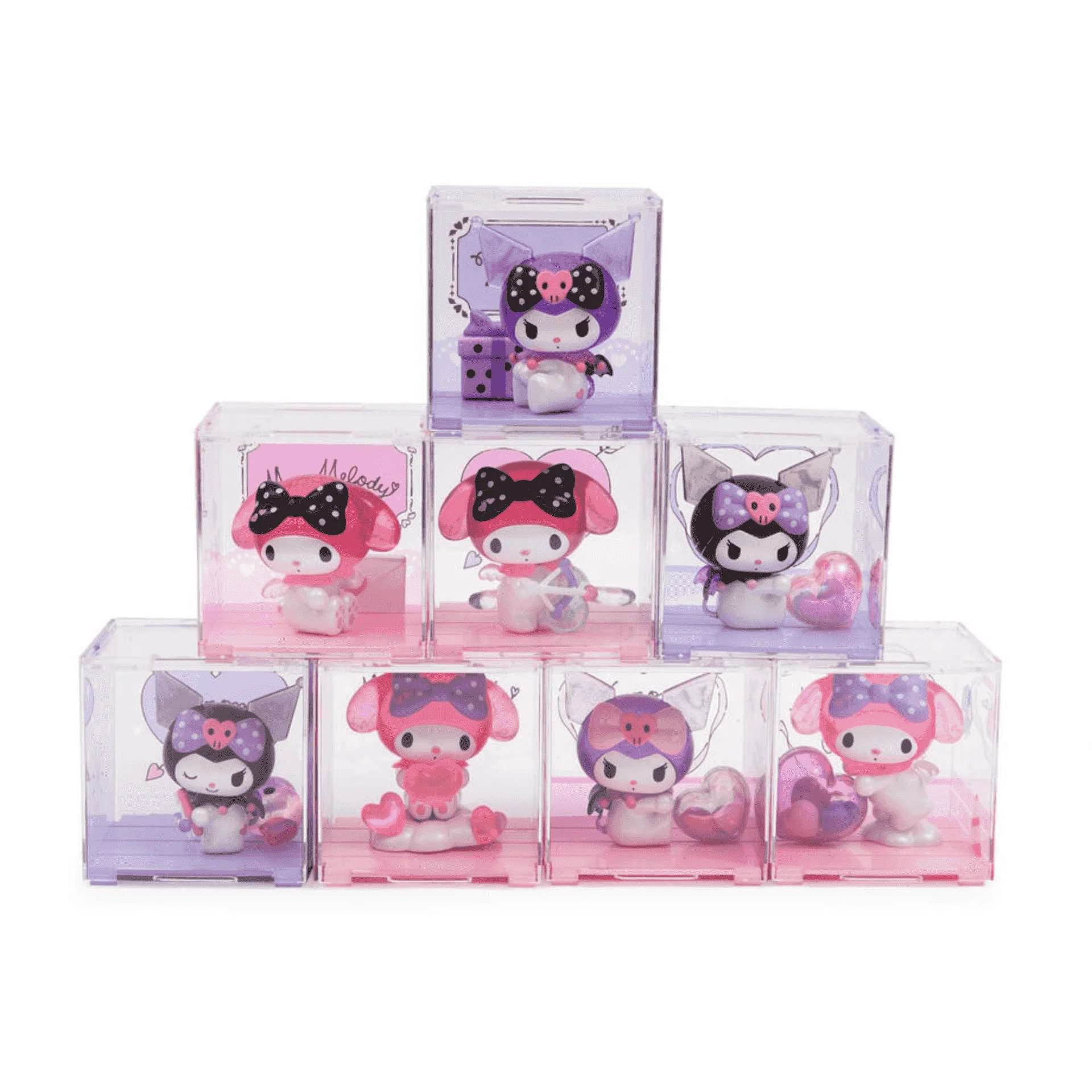 Figura sorpresa Kuromi & My Melody Love Story Hello Kitty