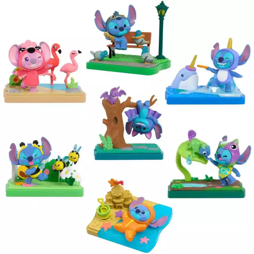 Figura Sorpresa Stitch Goes Wild Scene Setters Blind Box