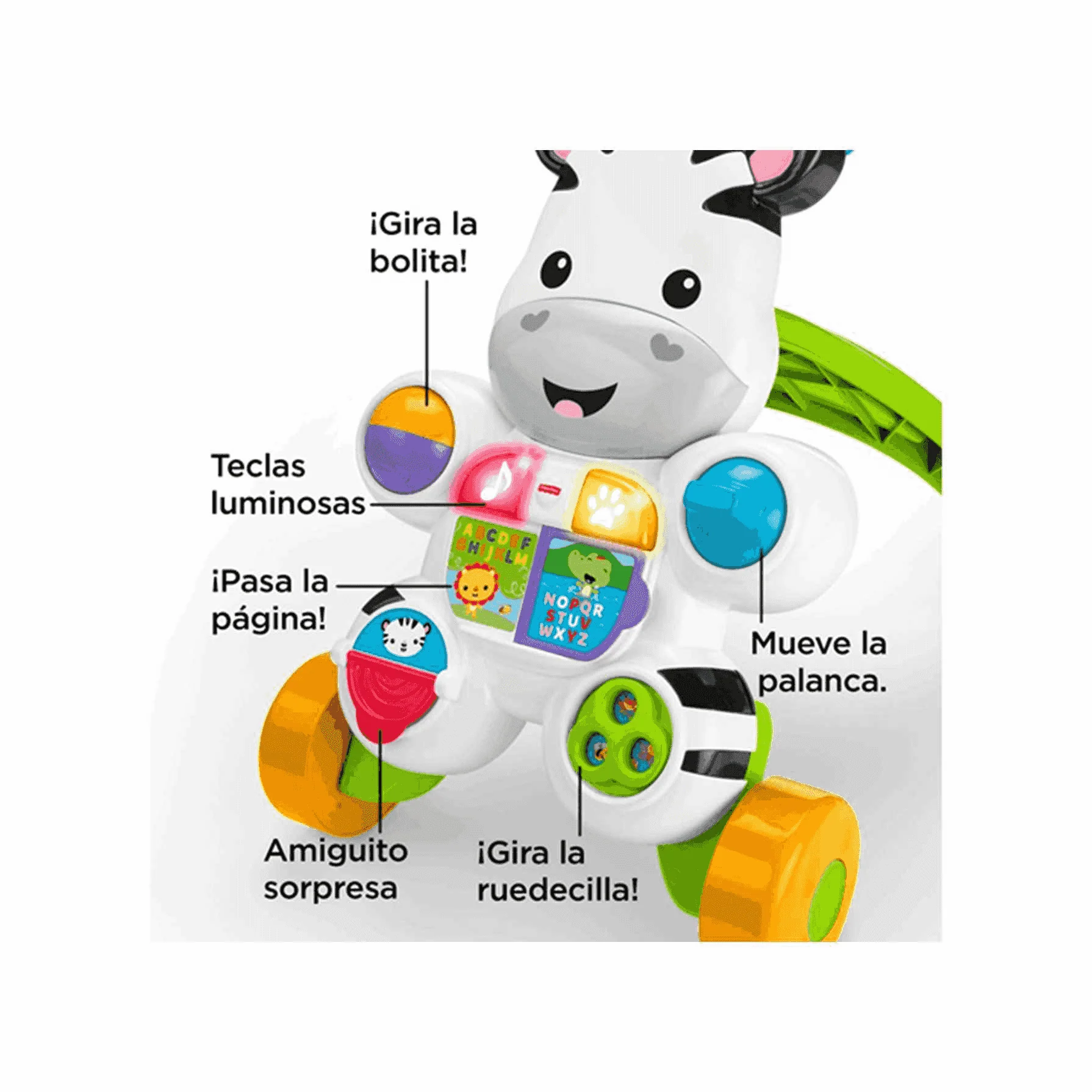 Fisher Price Correpasillos Cebra Parlanchina Primeros Pasos| Juguete Infantil - Image 10