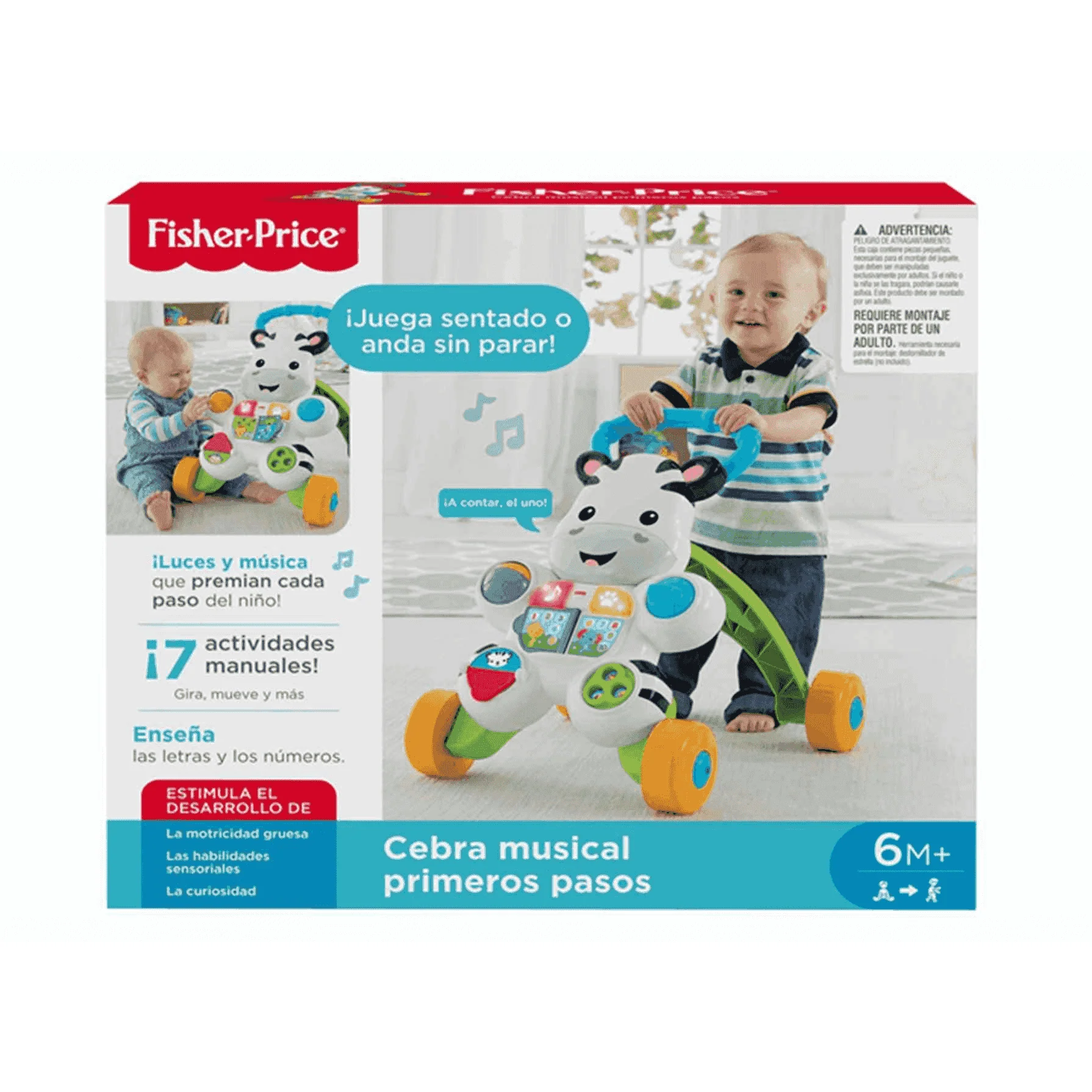 Fisher Price Correpasillos Cebra Parlanchina Primeros Pasos| Juguete Infantil - Image 8