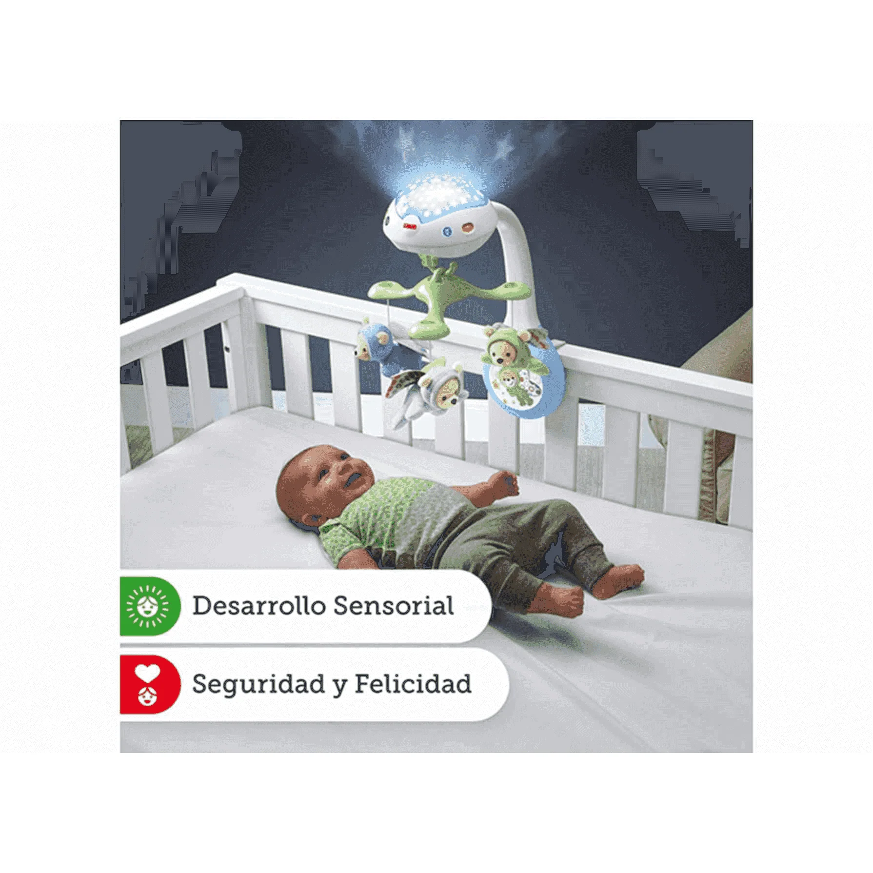 Fisher Price Móvil Ositos Voladores con proyector para bebé recién nacido - Image 6