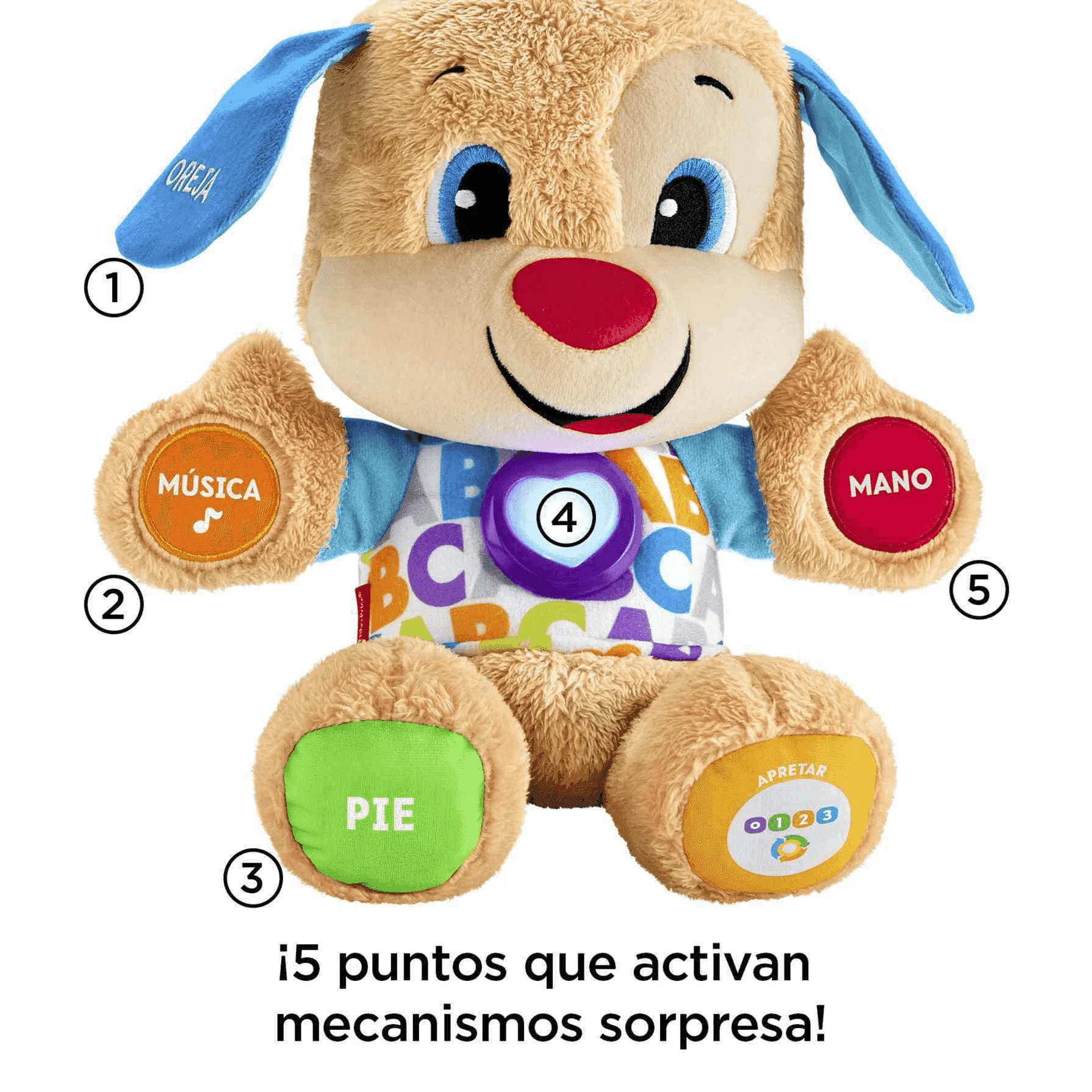 Fisher-Price Perrito primeros descubrimientos, juguete bebés +6 meses - Image 4