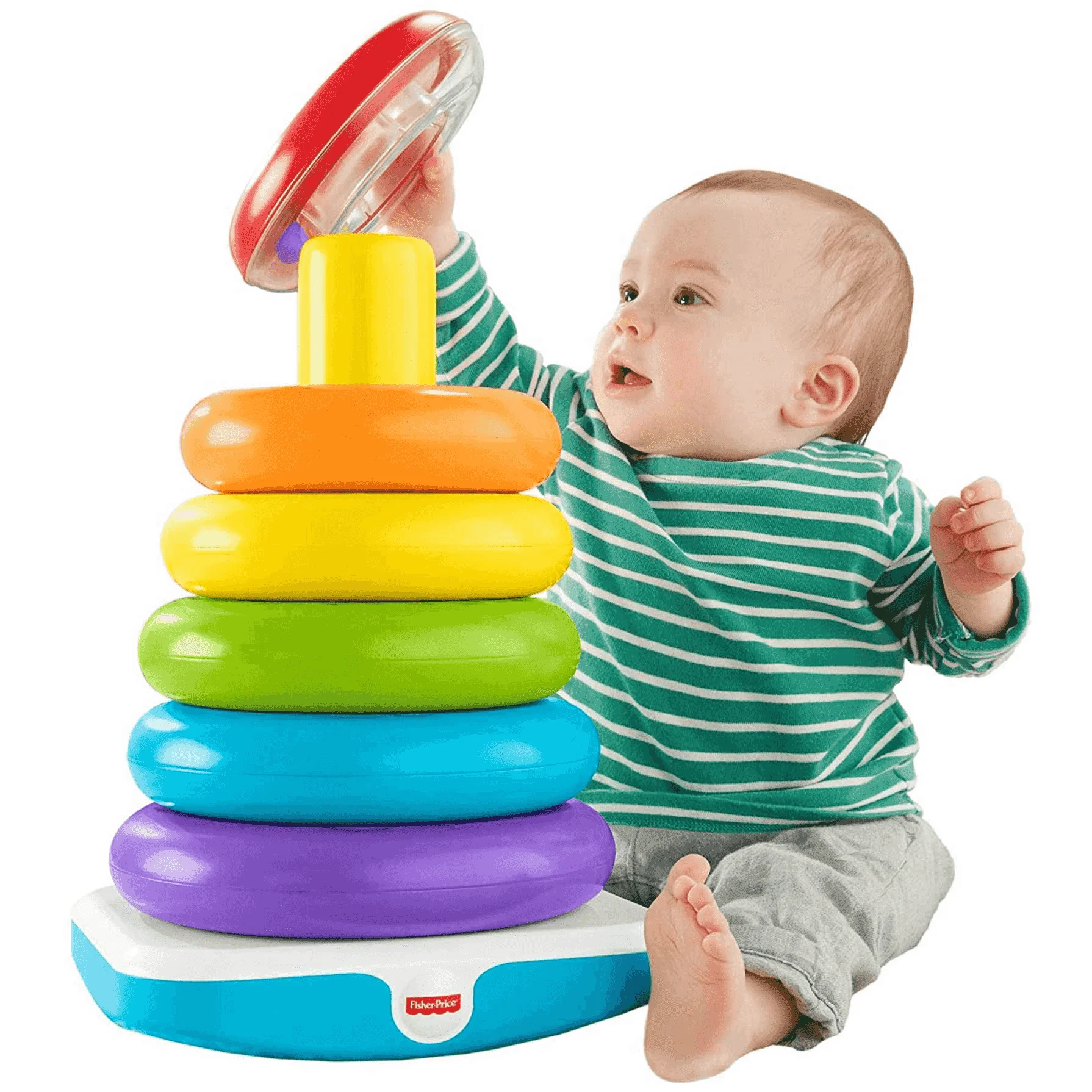 Fisher-Price Pirámide Balanceante juguete gigante para bebés +6 meses - Image 3