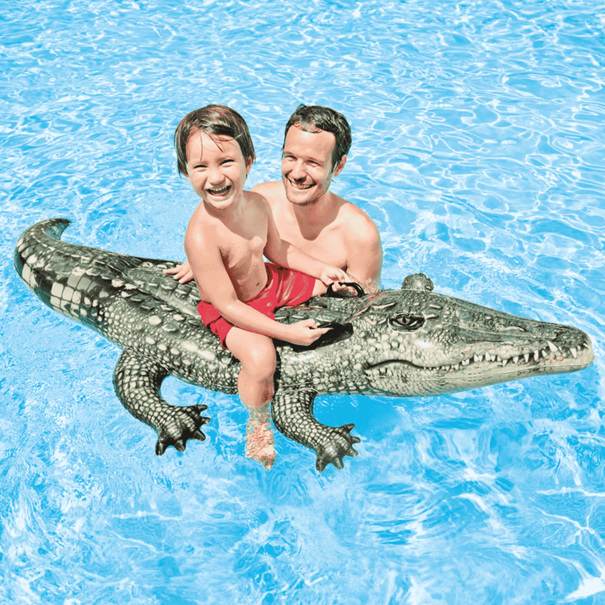 Flotador Ride-On Cocodrilo Hinchable Intex 170x86 cm