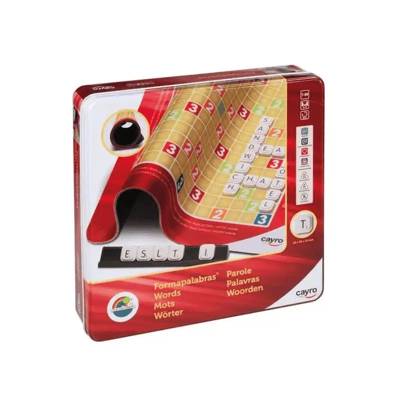 Formapalabras Metal Box – Juego de Palabras Cruzadas en Caja Metálica