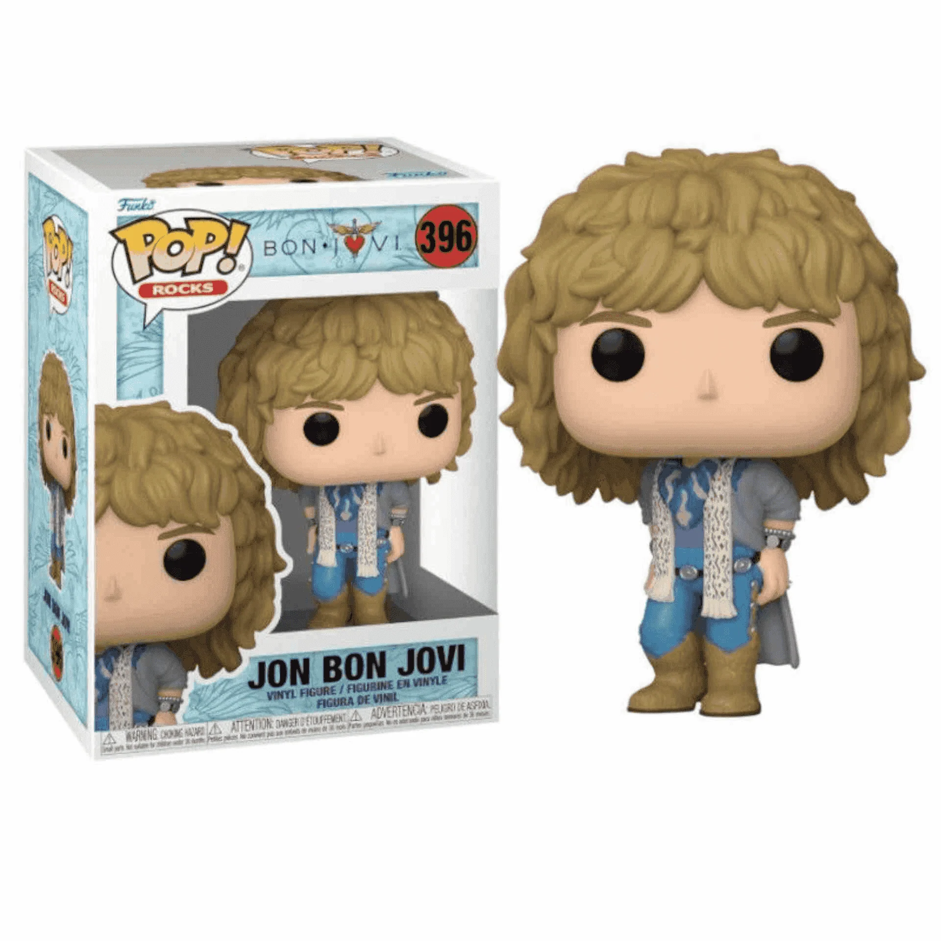 Funko Pop Bon Jovi 80´s: Figura coleccionable del icónico cantante de rock de la década. Ideal para