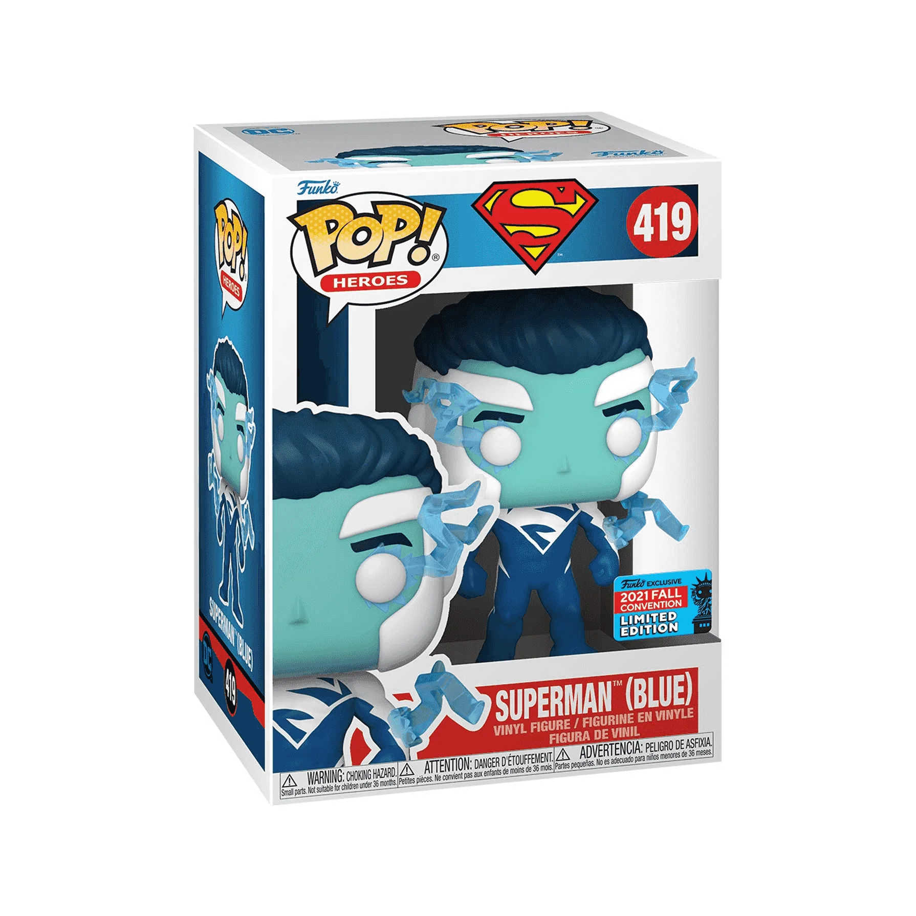 Funko POP DC Comics Figura Superman Blue Edición Exclusiva - Image 3