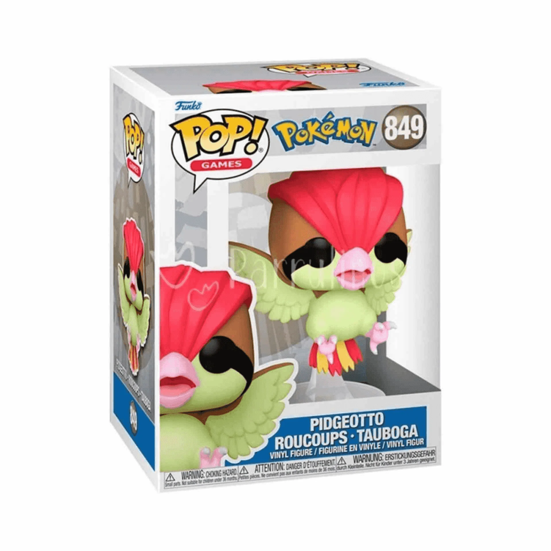 Funko Pop Games Pokemon Pidgeotto - Figura vinilo colecc. fanáticos Pokemon. ¡Ideal para coleccionis