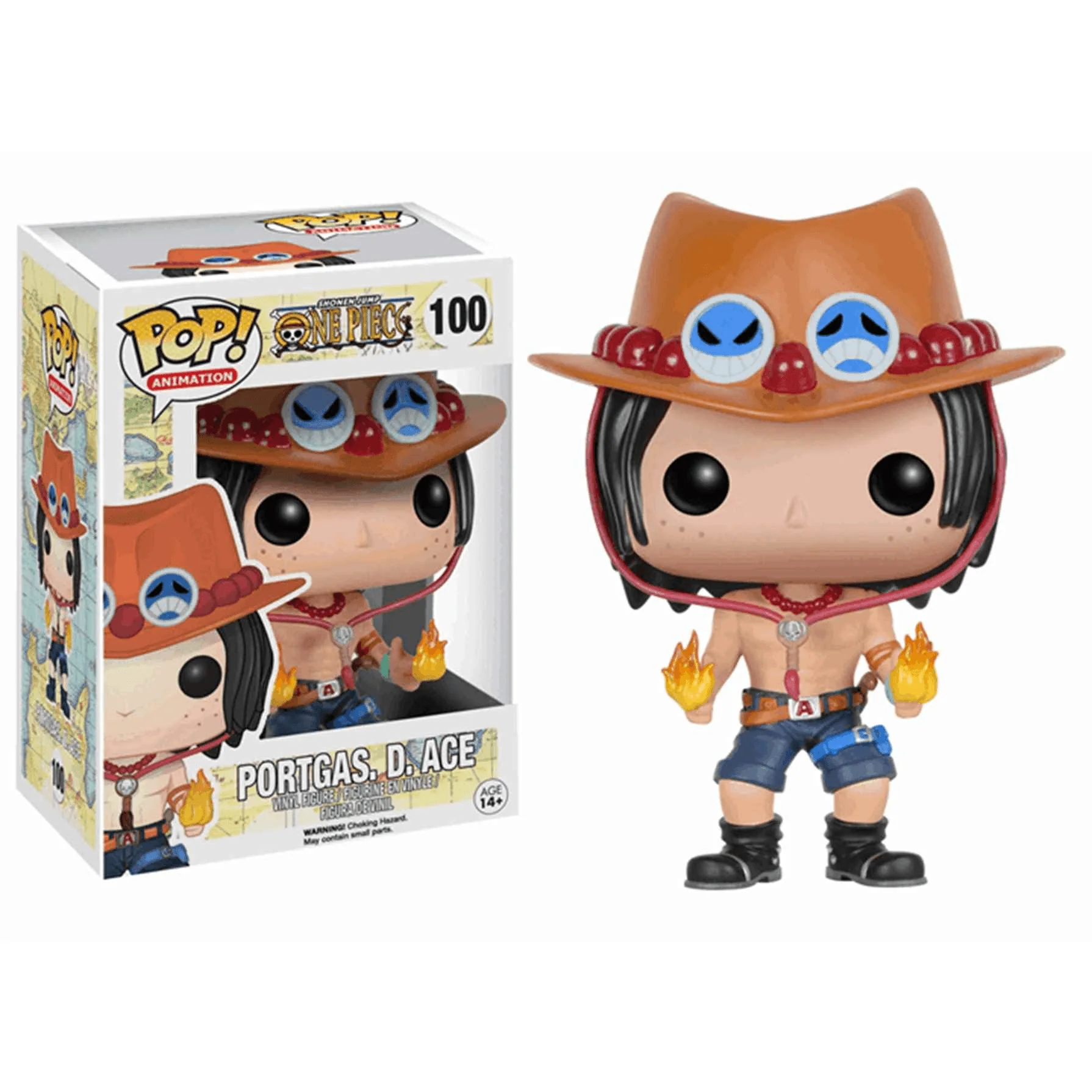 Funko Pop! One Piece: Portgas D. Ace - Figura coleccionable de vinilo resistente y detallada. Ideal