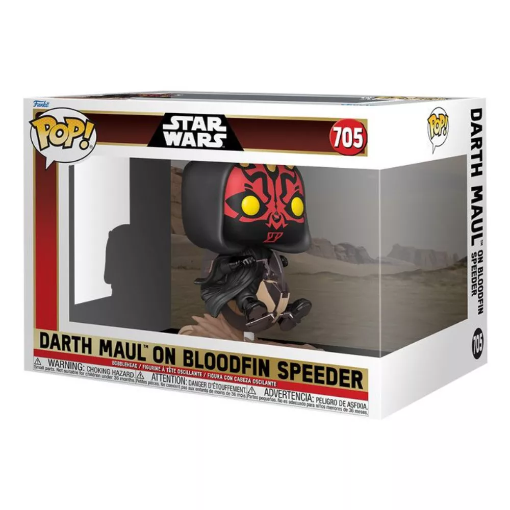 Funko Pop! Rides Deluxe: Star Wars Episode 1 The Phantom Menace Anniversary - Darth Maul On Bloodfin - Image 2