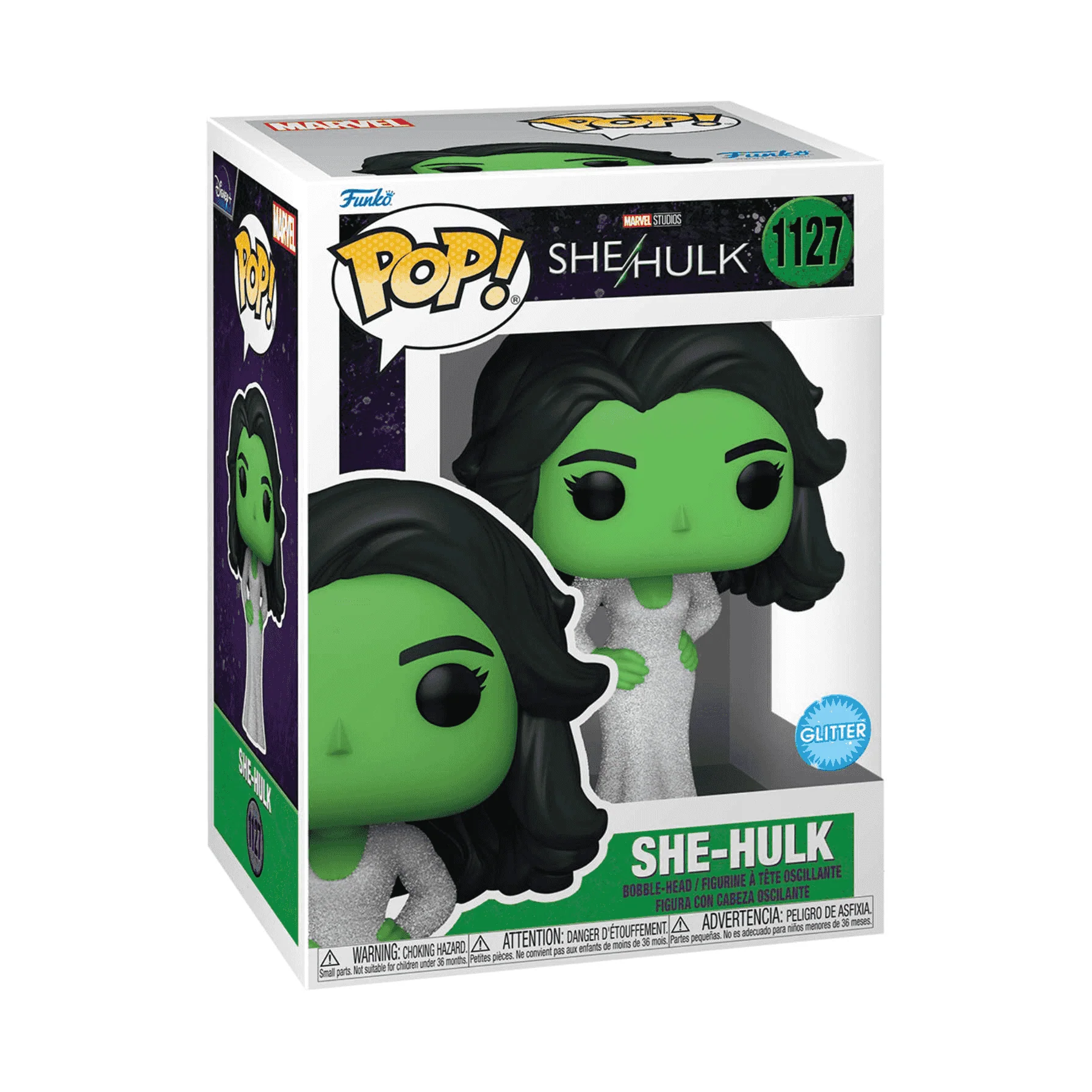 Funko Pop SheHulk Lista Para Una Una Fura Fuerza Inteligente Y Poderosa En Tu Coleción.