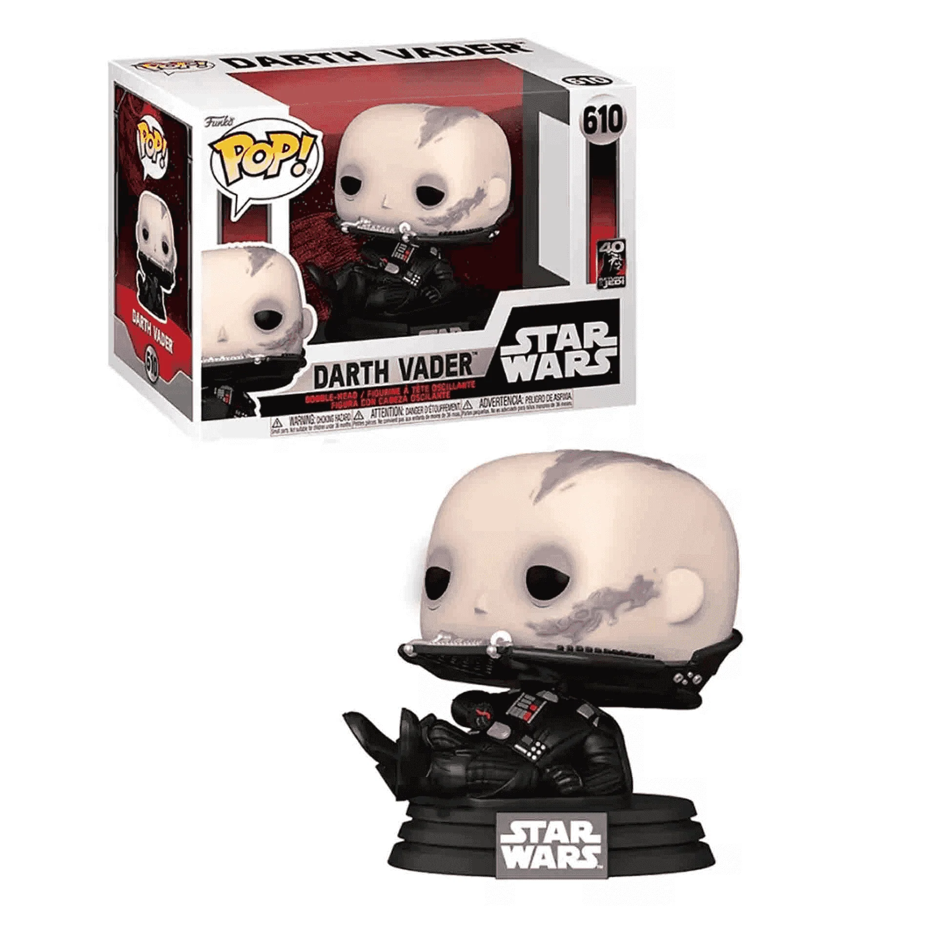 Funko Pop Star Wars Rotj 40Th Vader Sin Máscara