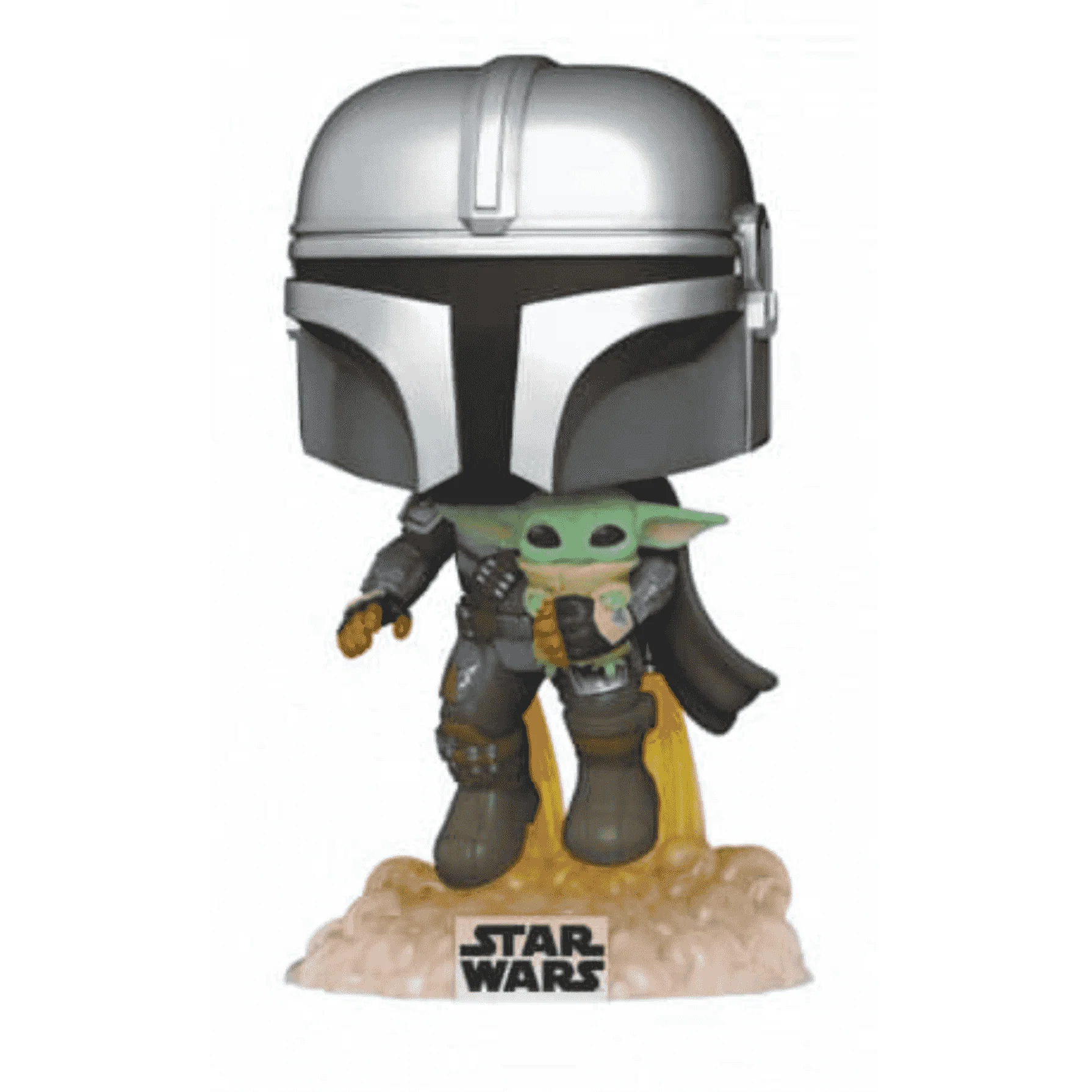 Funko Pop Star Wars The Mandalorian Con Jet Pack y Baby Yoda
