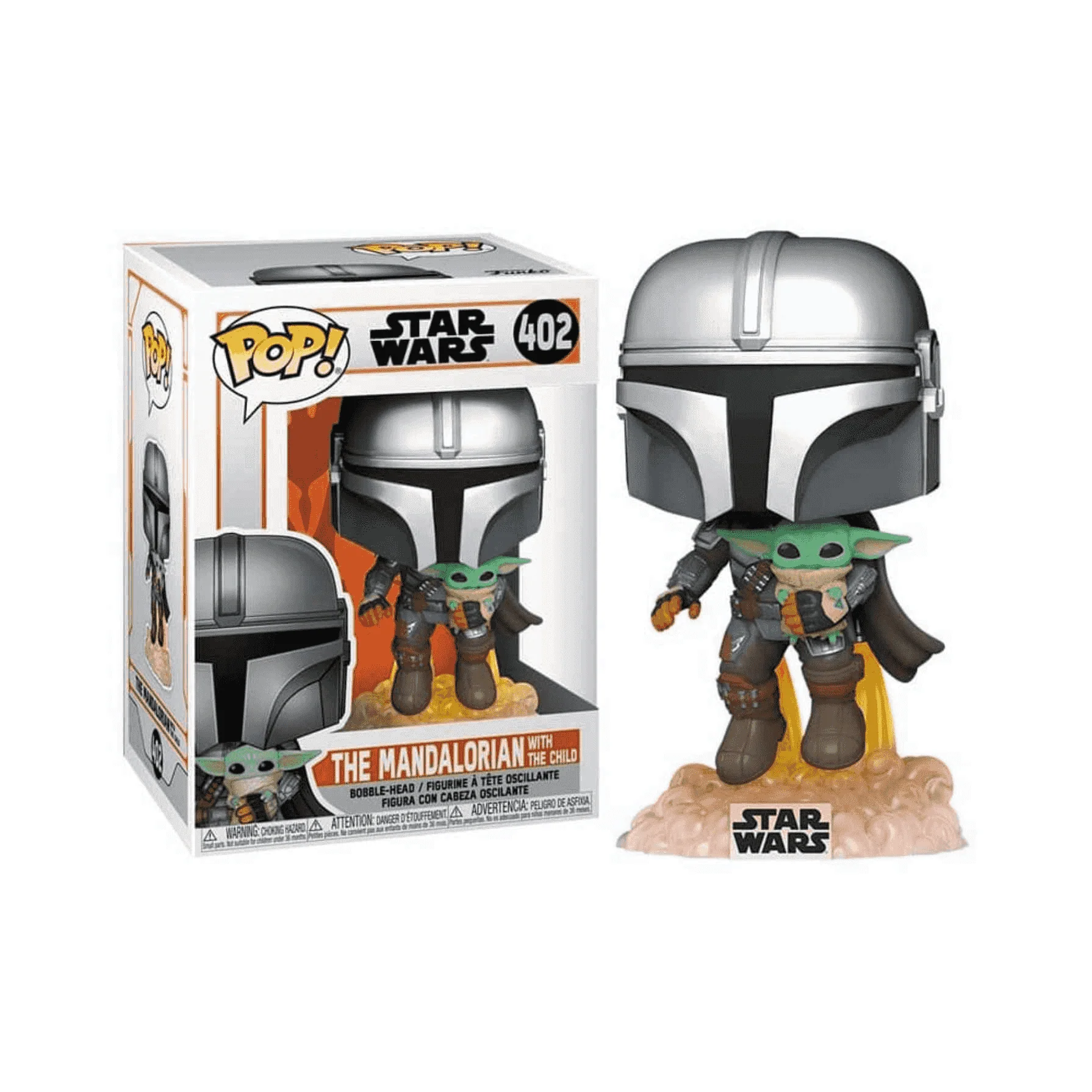 Funko Pop Star Wars The Mandalorian Con Jet Pack y Baby Yoda - Image 3