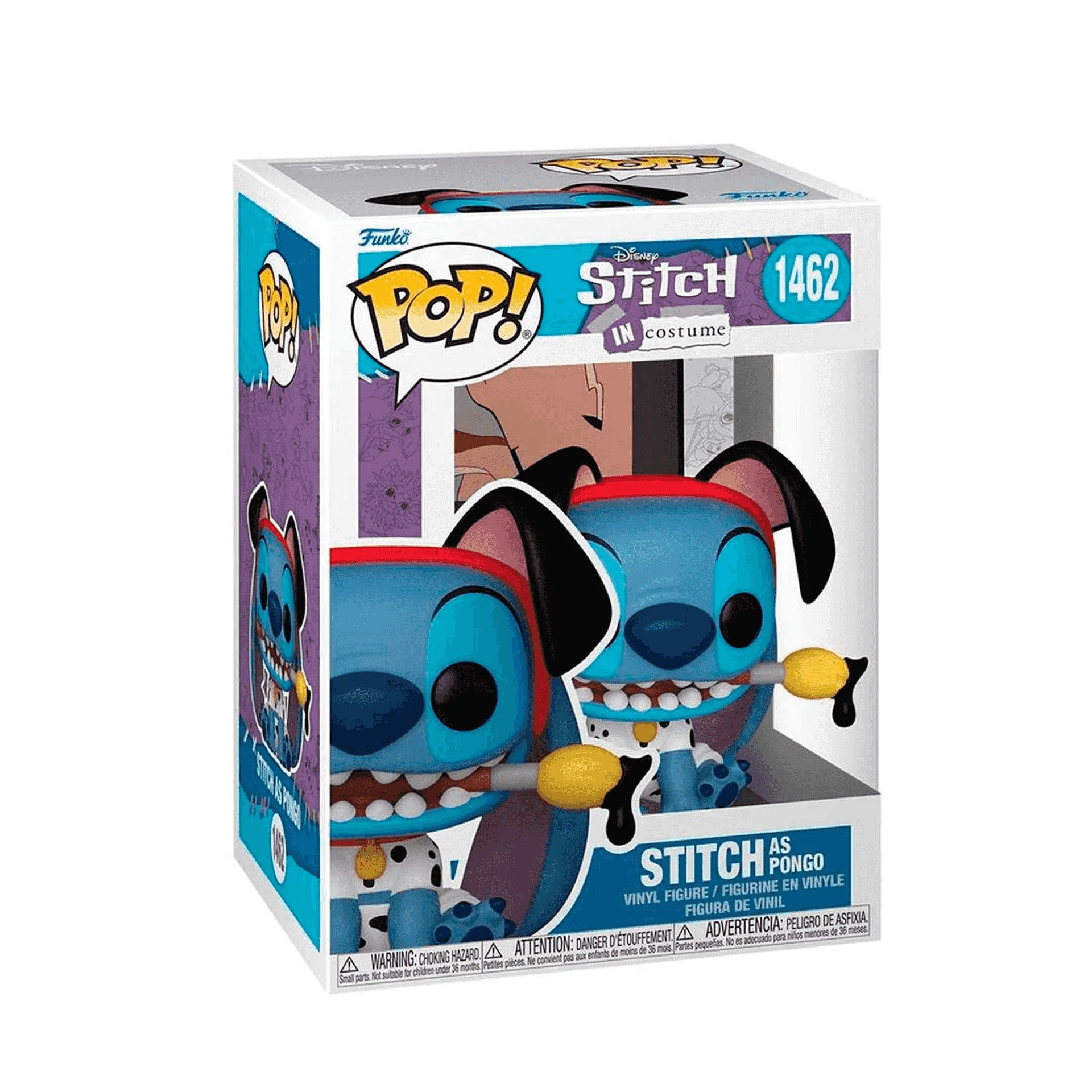 FUNKO POP Stitch como Pongo de 101 Dálmatas Lilo y Stitch 1462