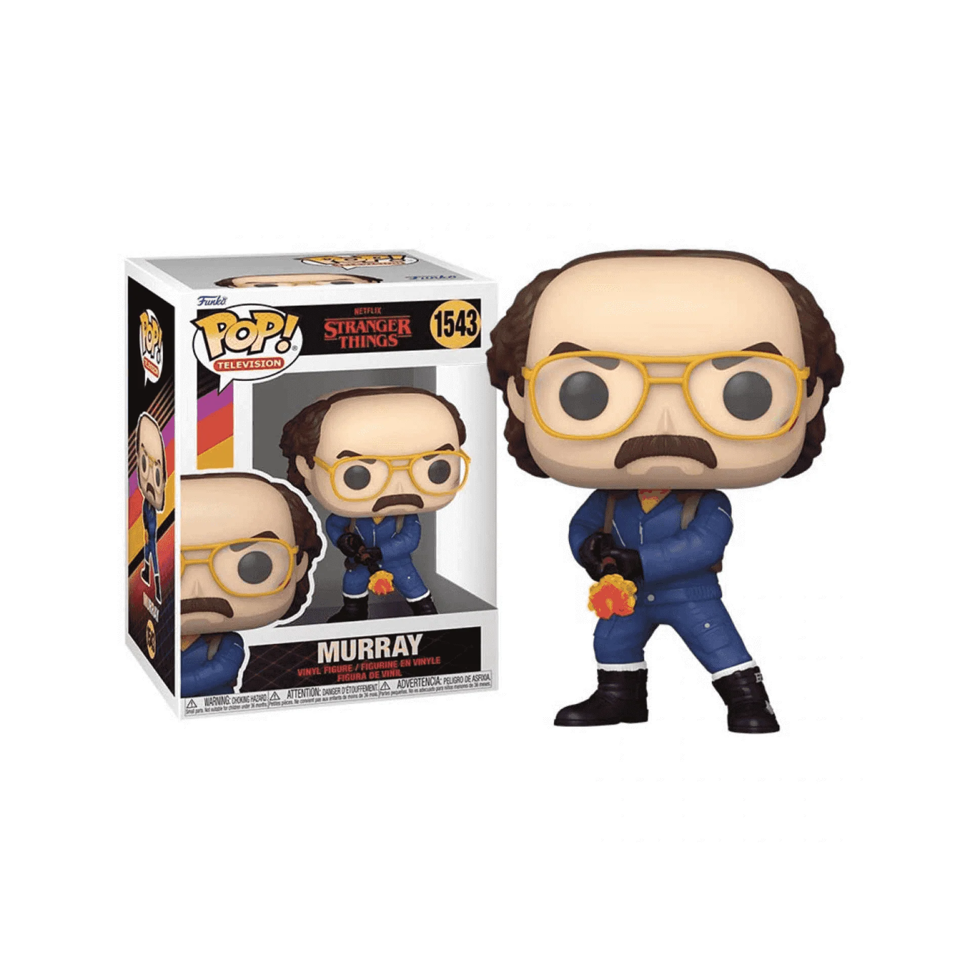 Funko Pop! Stranger Things - Murray Bauman con lanzallamas