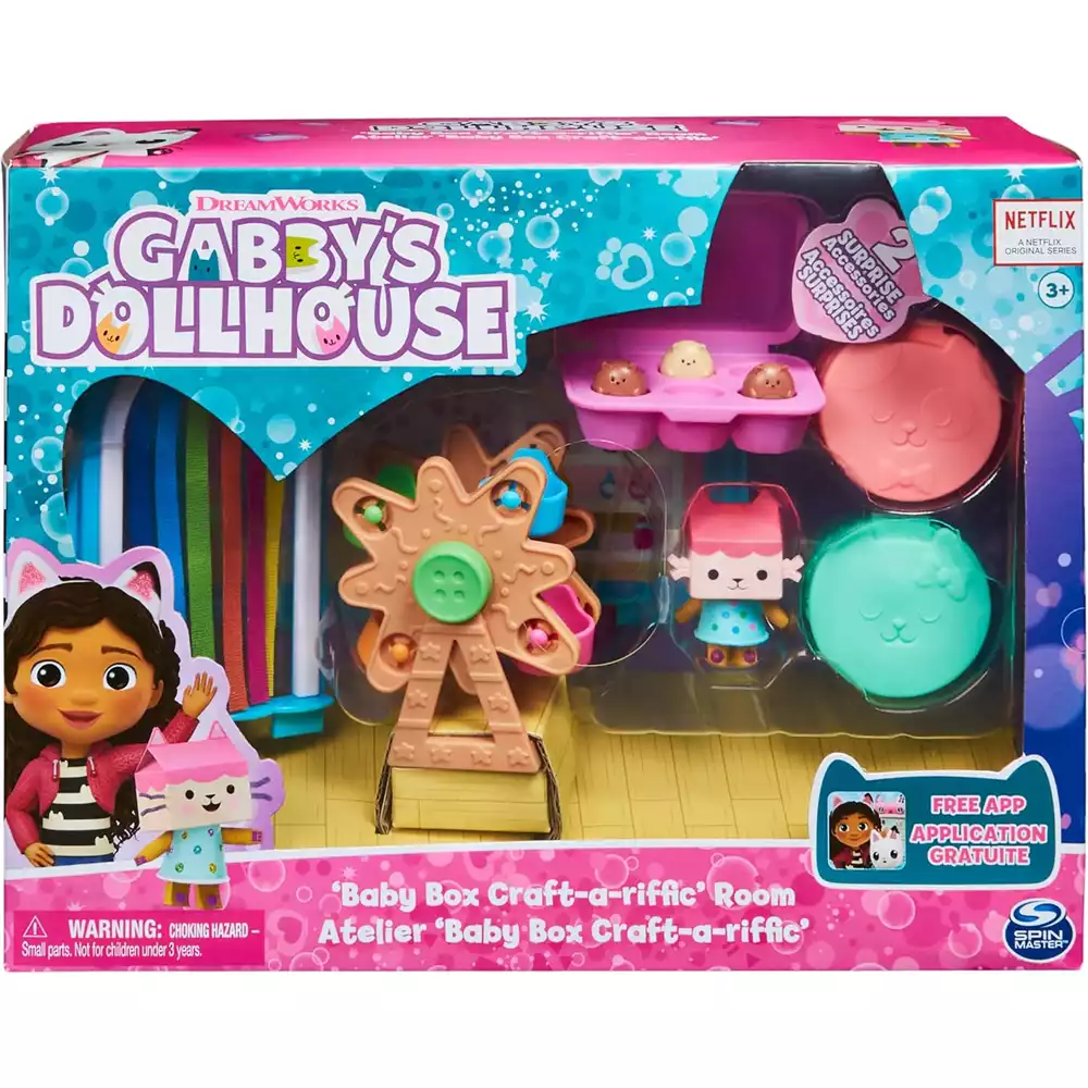 Sala de Manualidades Bebé Box -La Casa de Muñecas de Gabby