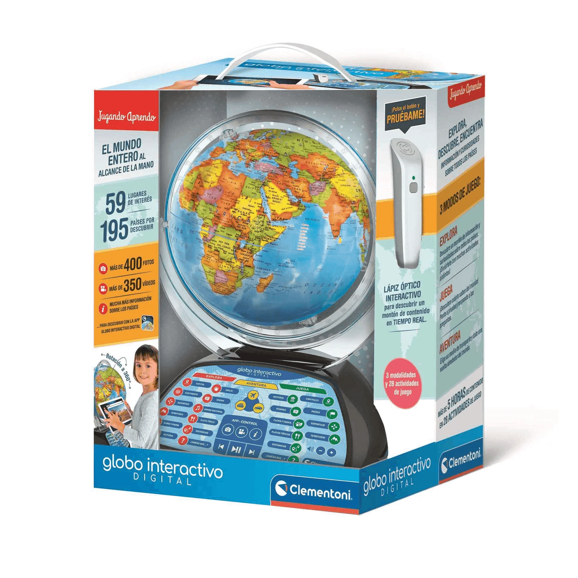 Globo Terráqueo Explora Mundo Digital
