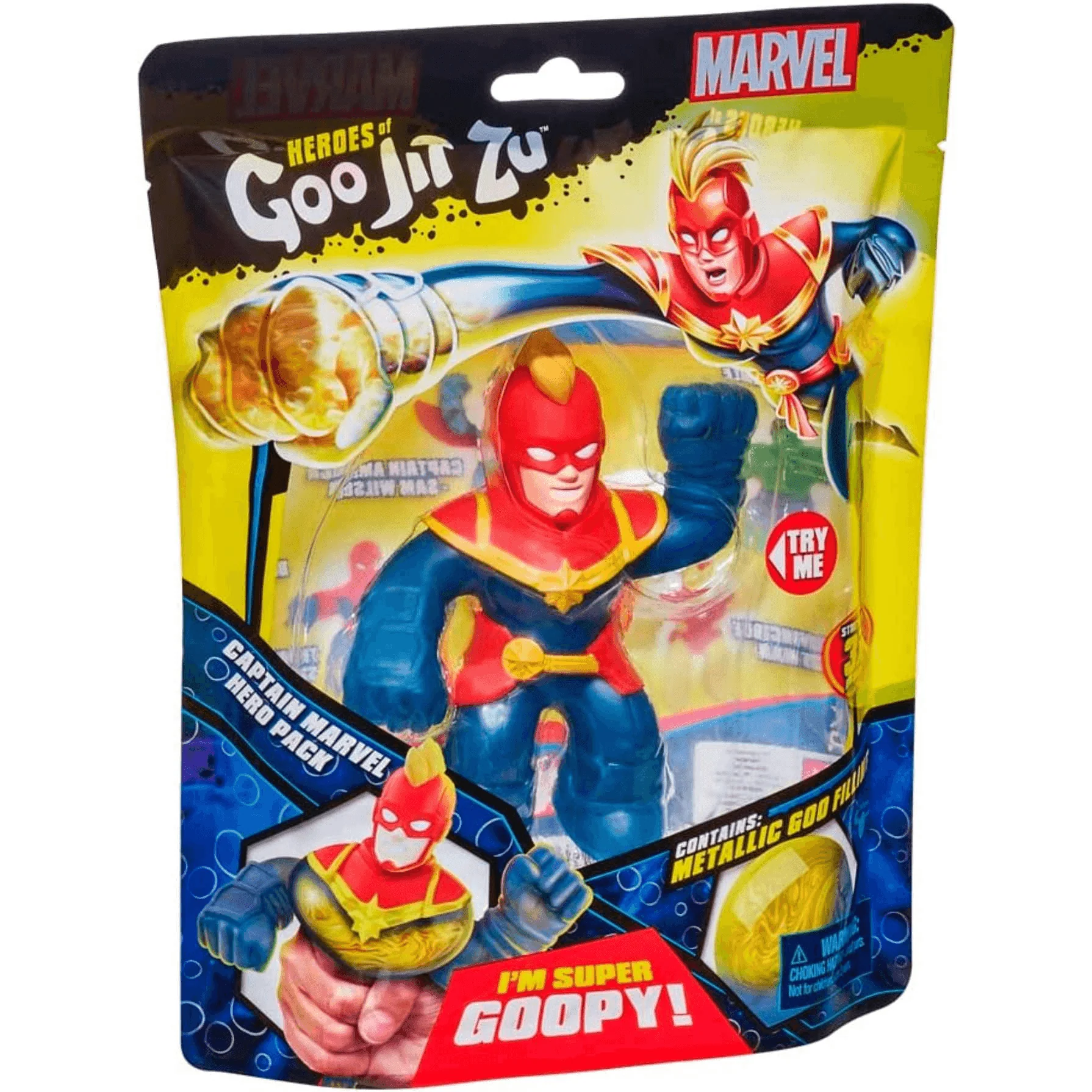 Goo Jit Zu Héroes Figura Marvel Capitán América Chica - Image 3