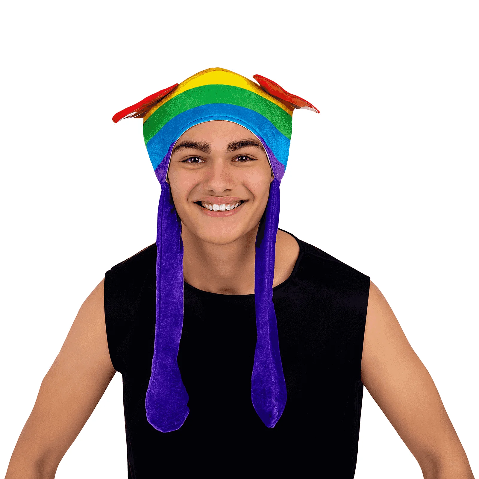 Gorro Arcoíris color multicolor para disfraz - Image 3