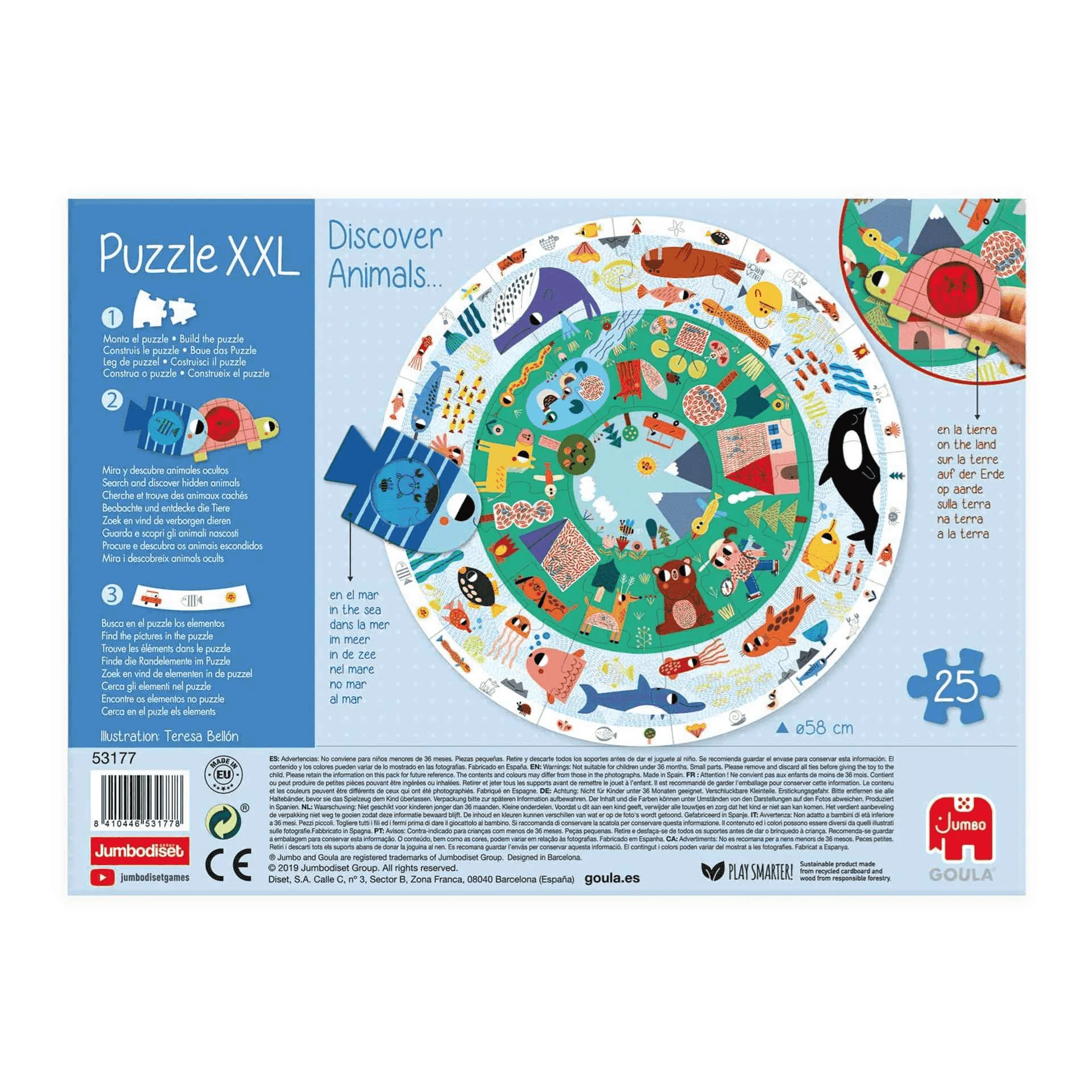 Goula Puzzle XXL Descubre Animales 25 Piezas - Image 4