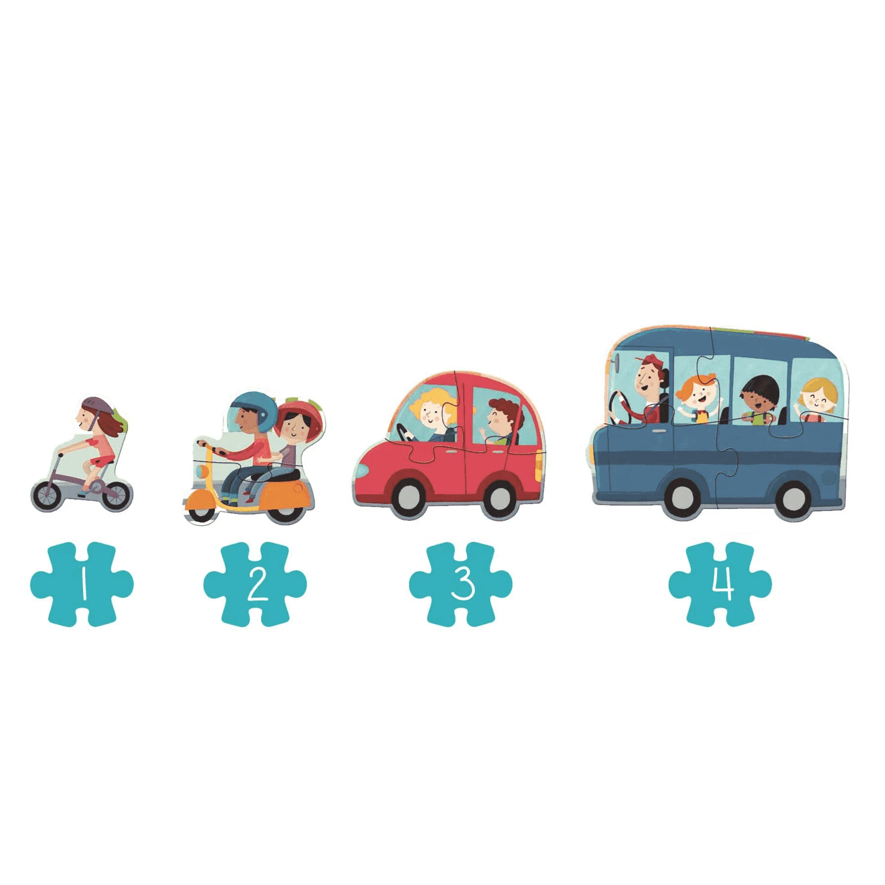 Goula Puzzle XXL Vehiculos 18 Piezas - Image 4