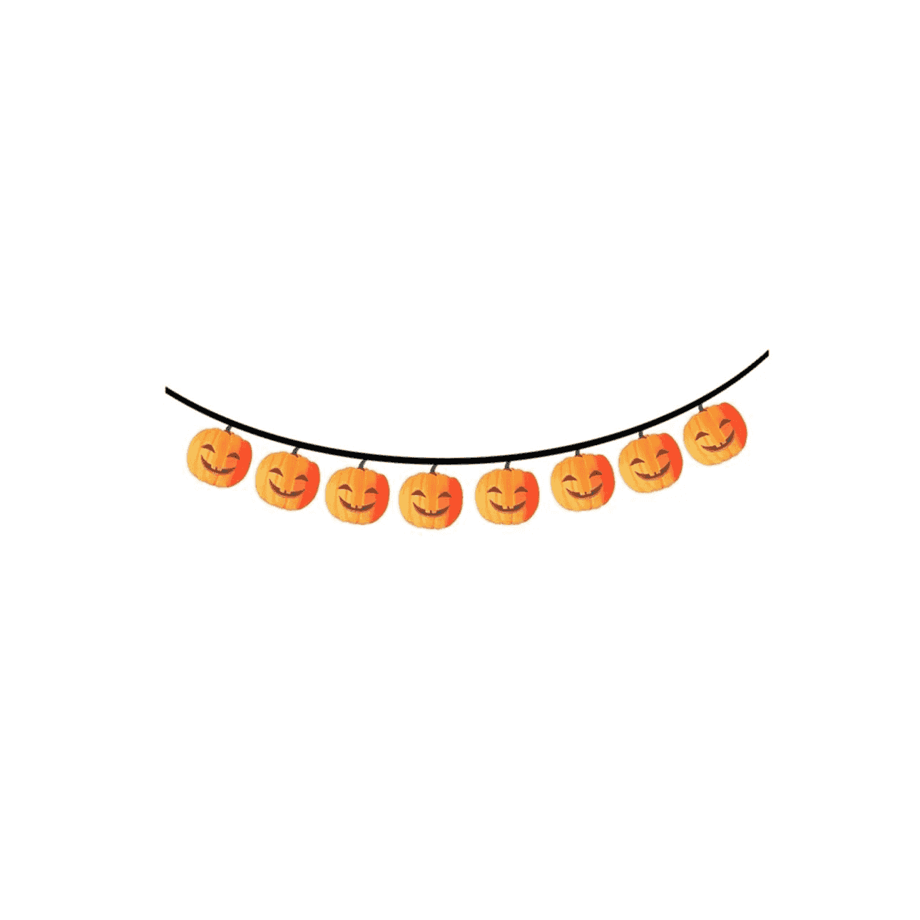 Guirnalda Calabaza Amistosa 3 netros