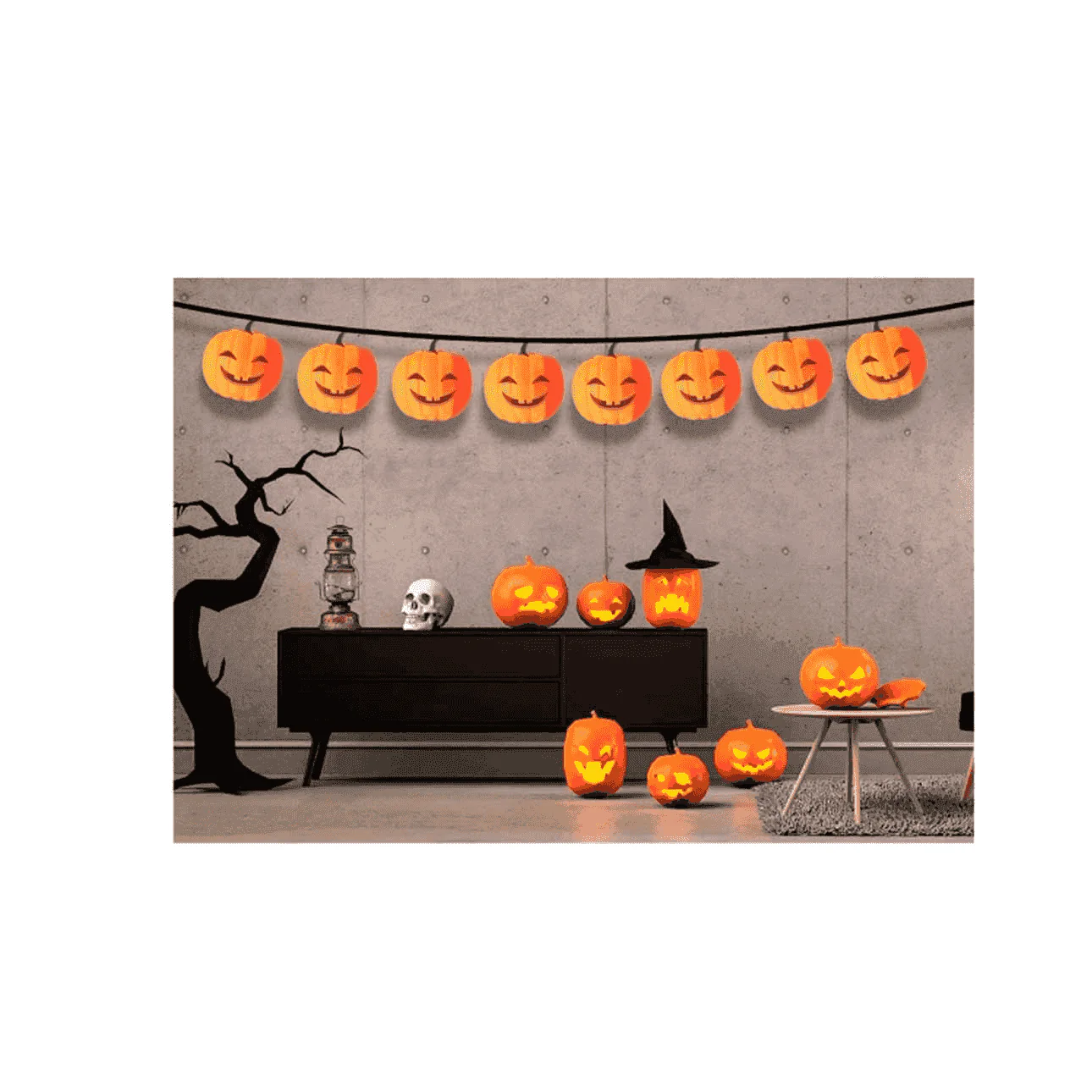 Guirnalda Calabaza Amistosa 3 netros - Image 2