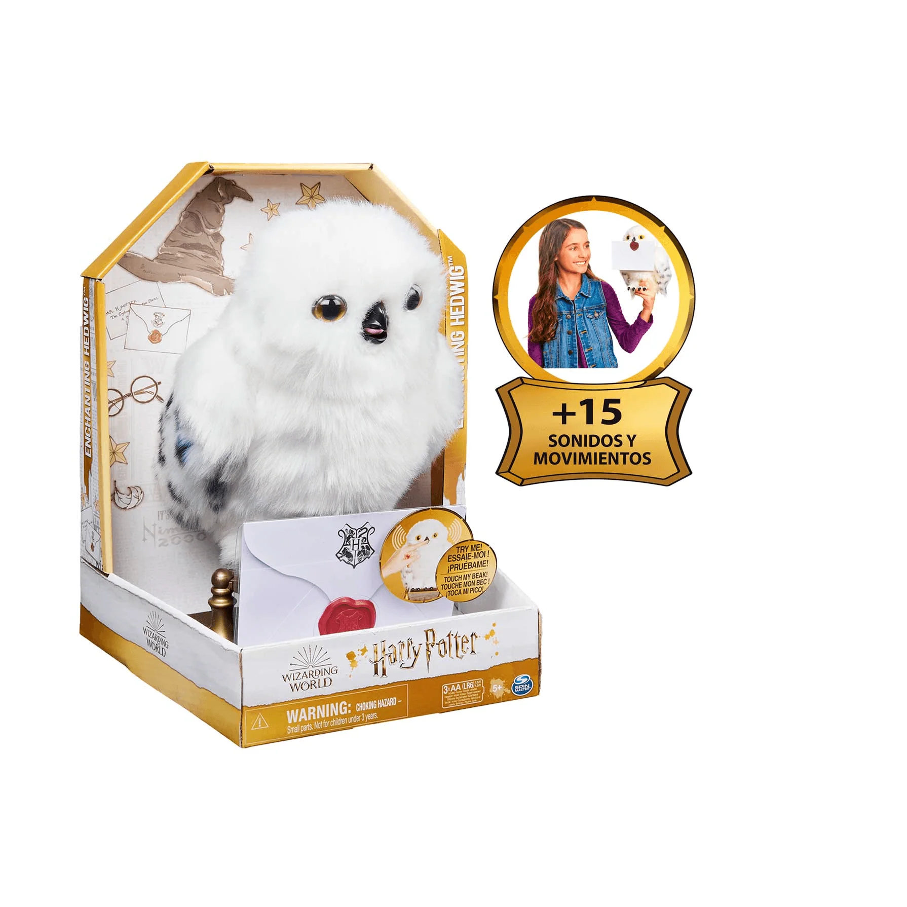 Harry Potter Wizarding World Peluche Hedwig Interactivo - Image 5