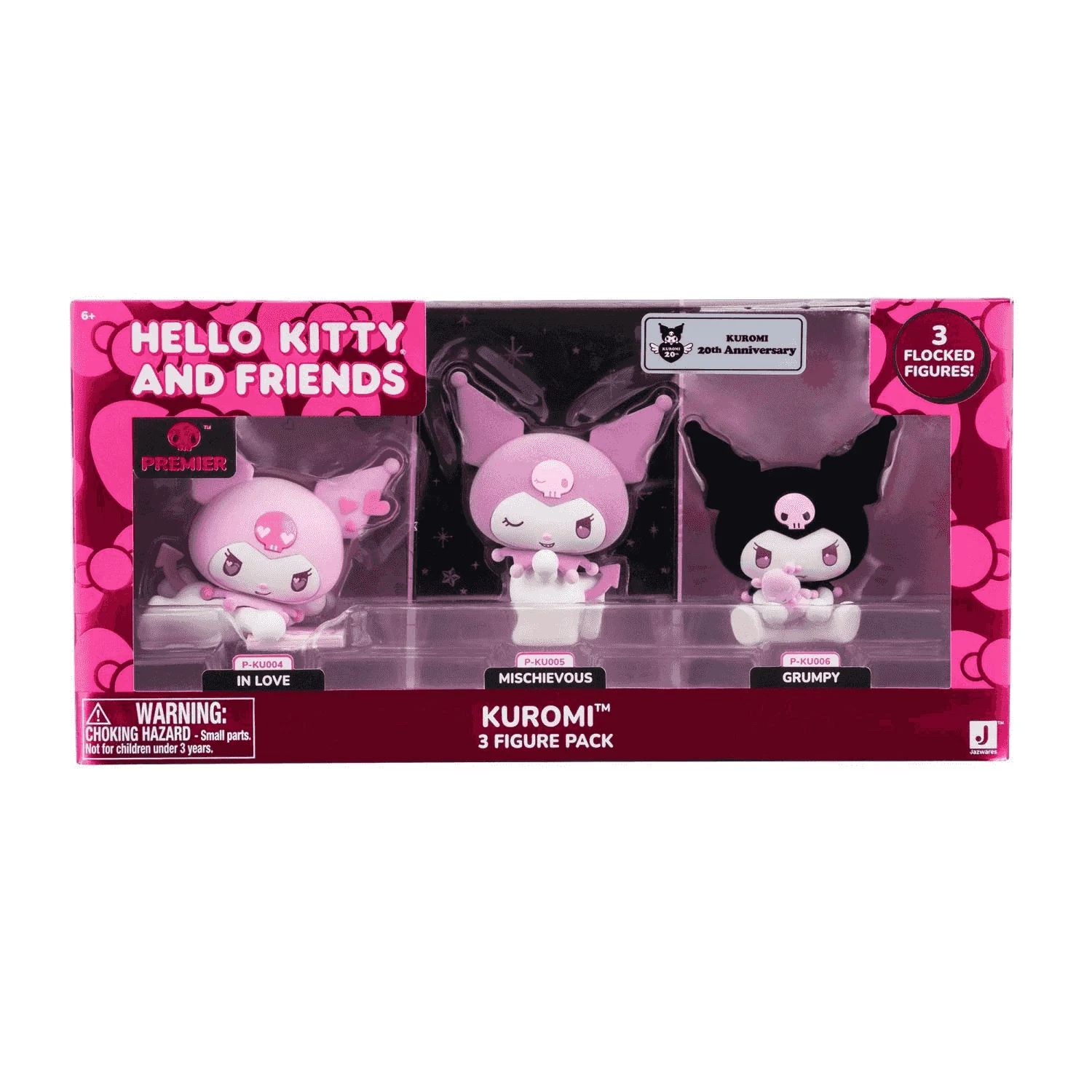 Hello Kitty Figuras Premium Kuromi Pack 3 Figuras 10 cm con Efecto Flocado - Image 2