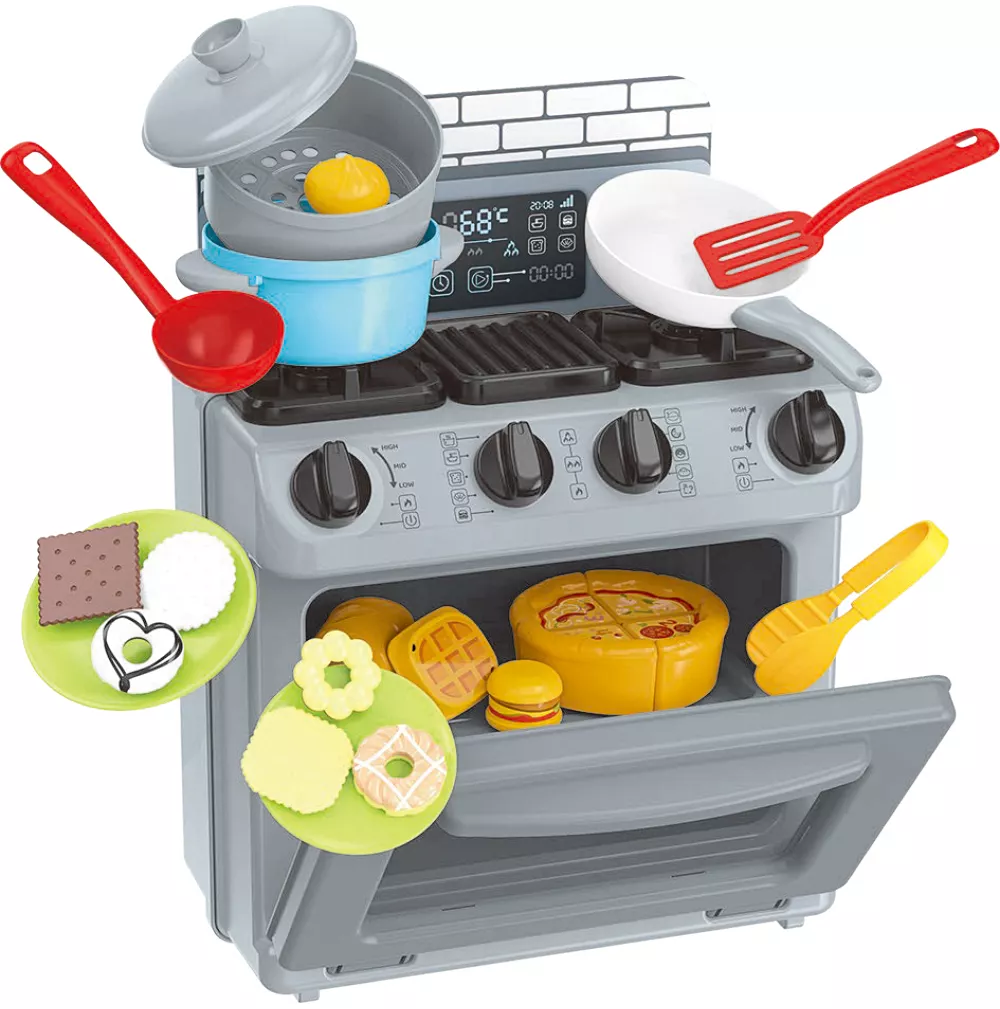 Horno Chef de juguete con accesorios Toy Planet 22 piezas
