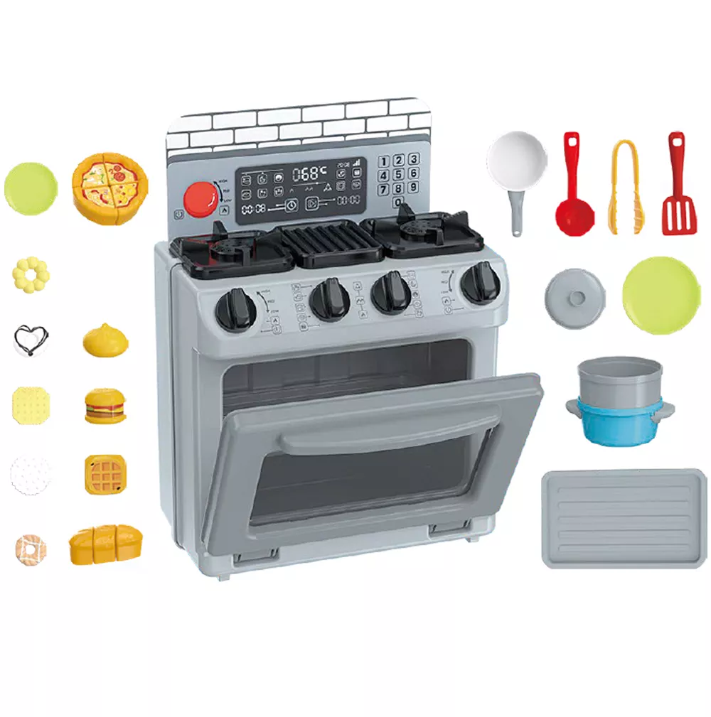 Horno Chef de juguete con accesorios Toy Planet 22 piezas - Image 3