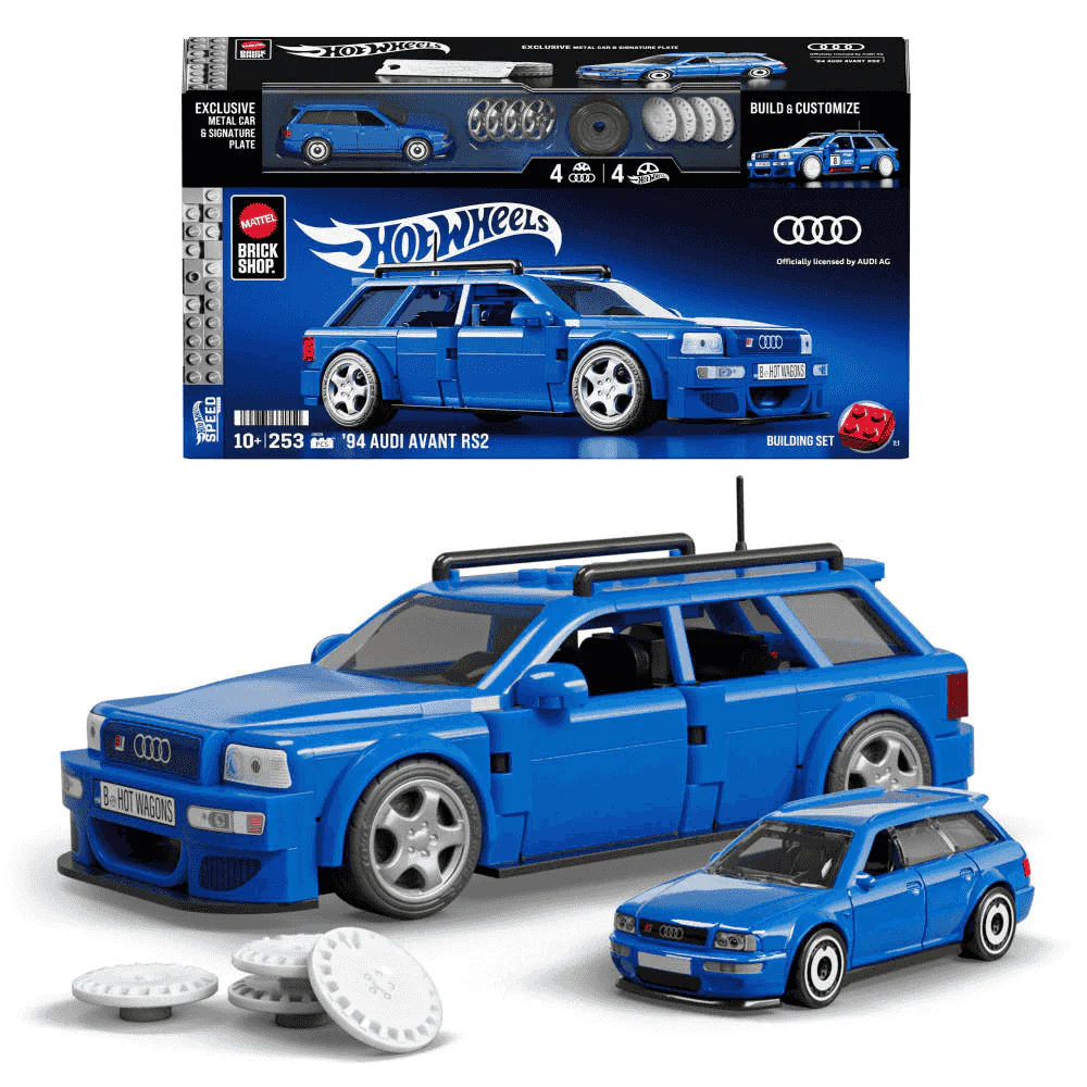 Hot Wheels Brick Shop Audi Avant RS2 94 Speed Series 8 años