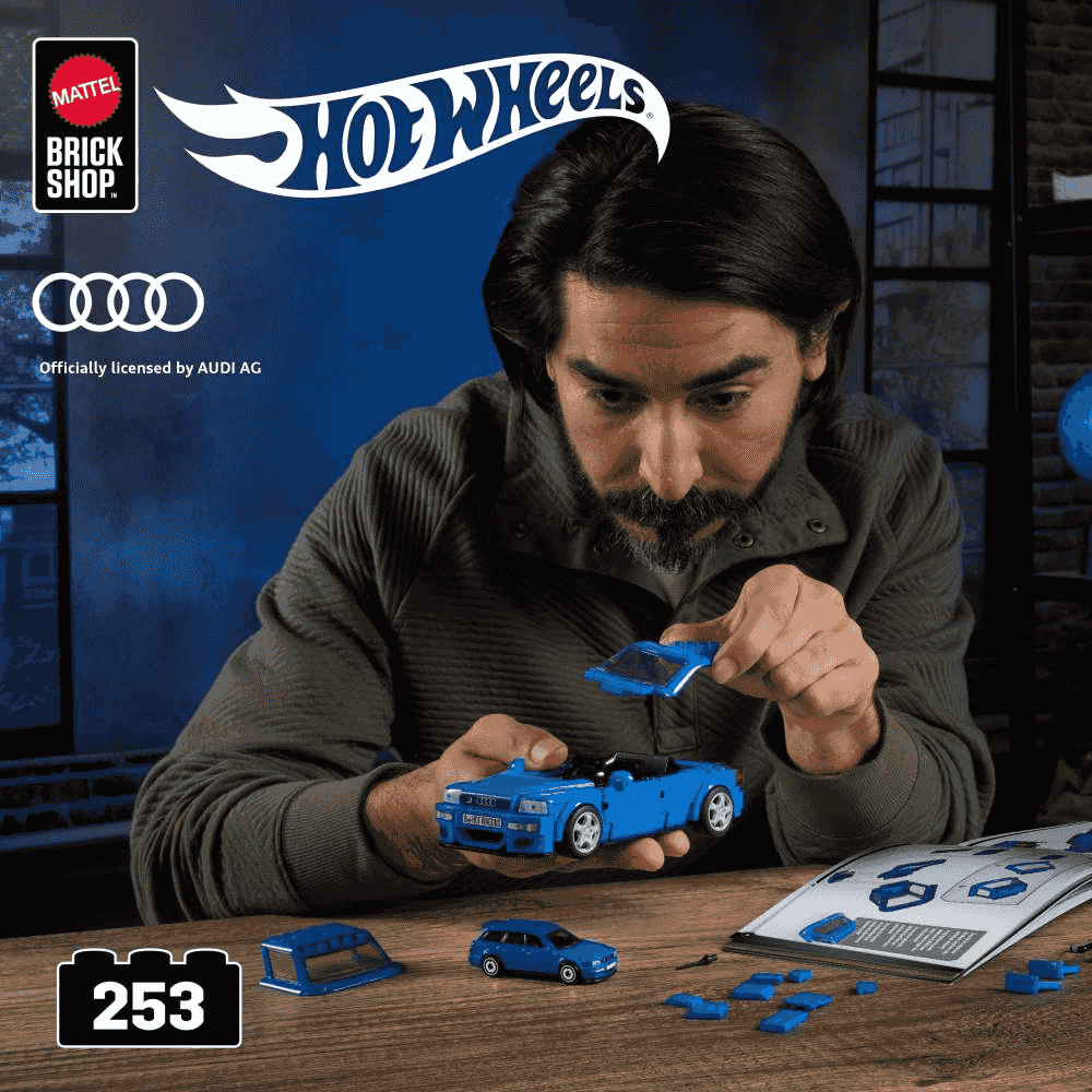 Hot Wheels Brick Shop Audi Avant RS2 94 Speed Series 8 años - Image 2