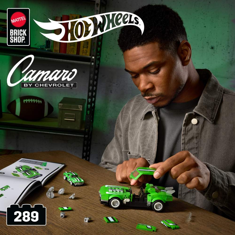 Hot Wheels Brick Shop Custom 68 Camaro Speed Series 289 piezas 8 años - Image 2