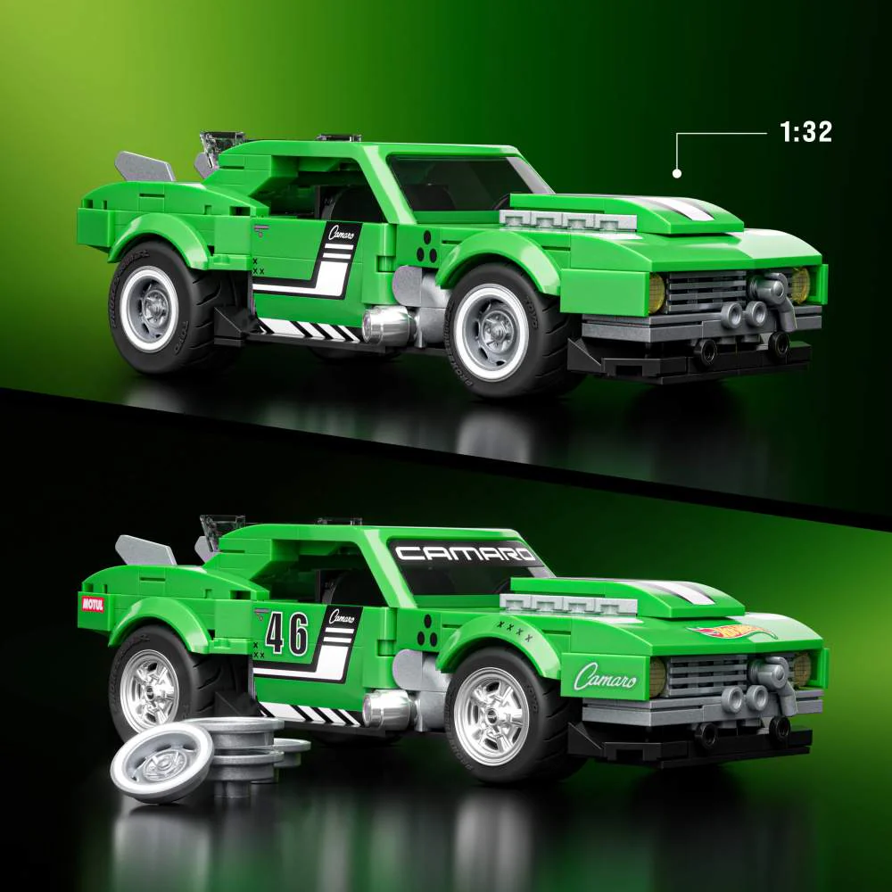 Hot Wheels Brick Shop Custom 68 Camaro Speed Series 289 piezas 8 años - Image 3