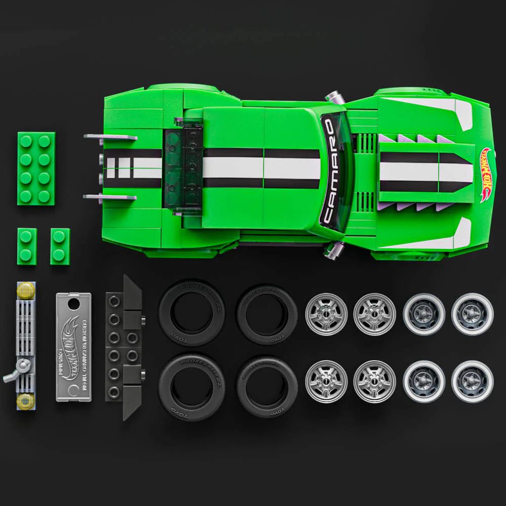 Hot Wheels Brick Shop Custom 68 Camaro Speed Series 289 piezas 8 años - Image 4