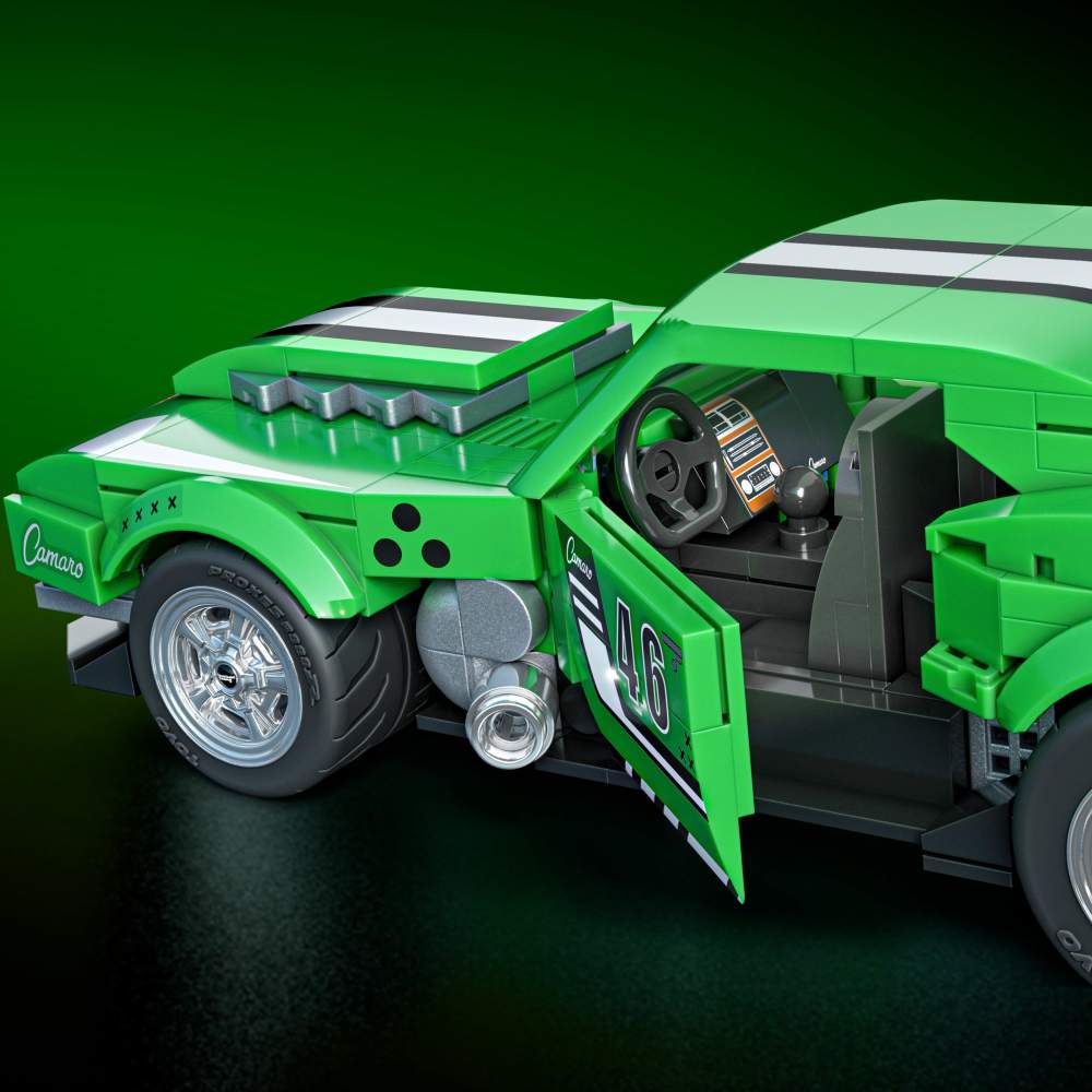 Hot Wheels Brick Shop Custom 68 Camaro Speed Series 289 piezas 8 años - Image 6